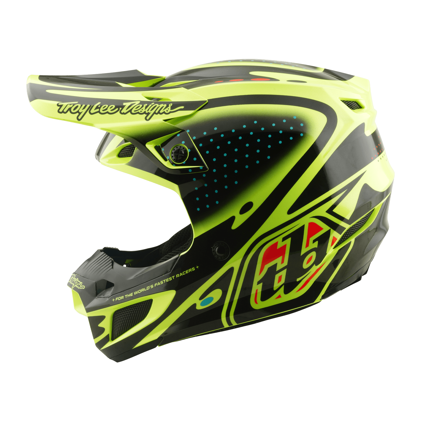 TROY LEE DESING CASCO SE5 POLYCARBONATE THE LINE FLO YELLOW - procircuitcl