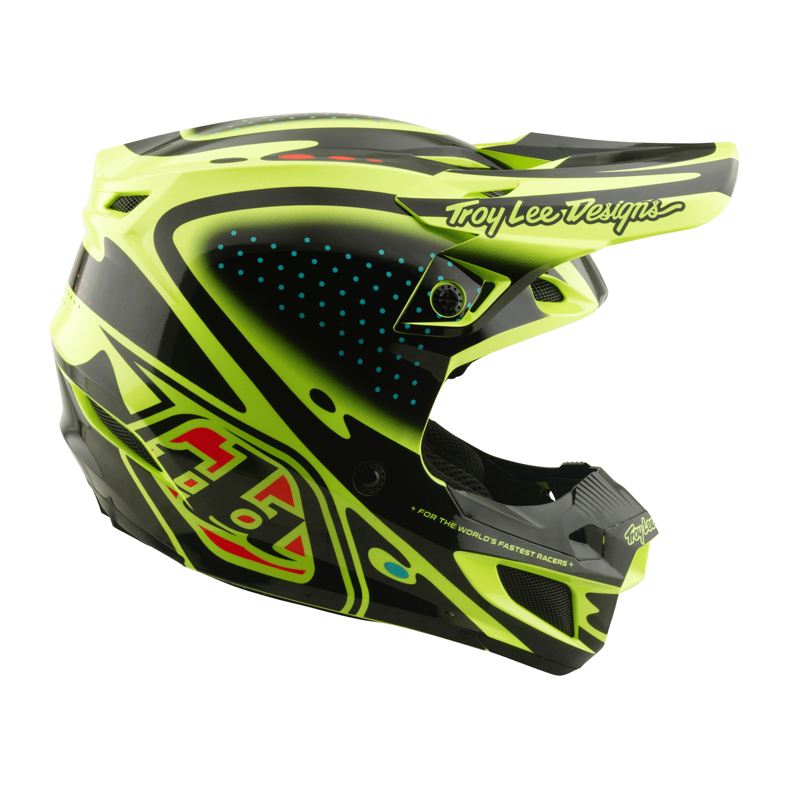 TROY LEE DESING CASCO SE5 POLYCARBONATE THE LINE FLO YELLOW - procircuitcl