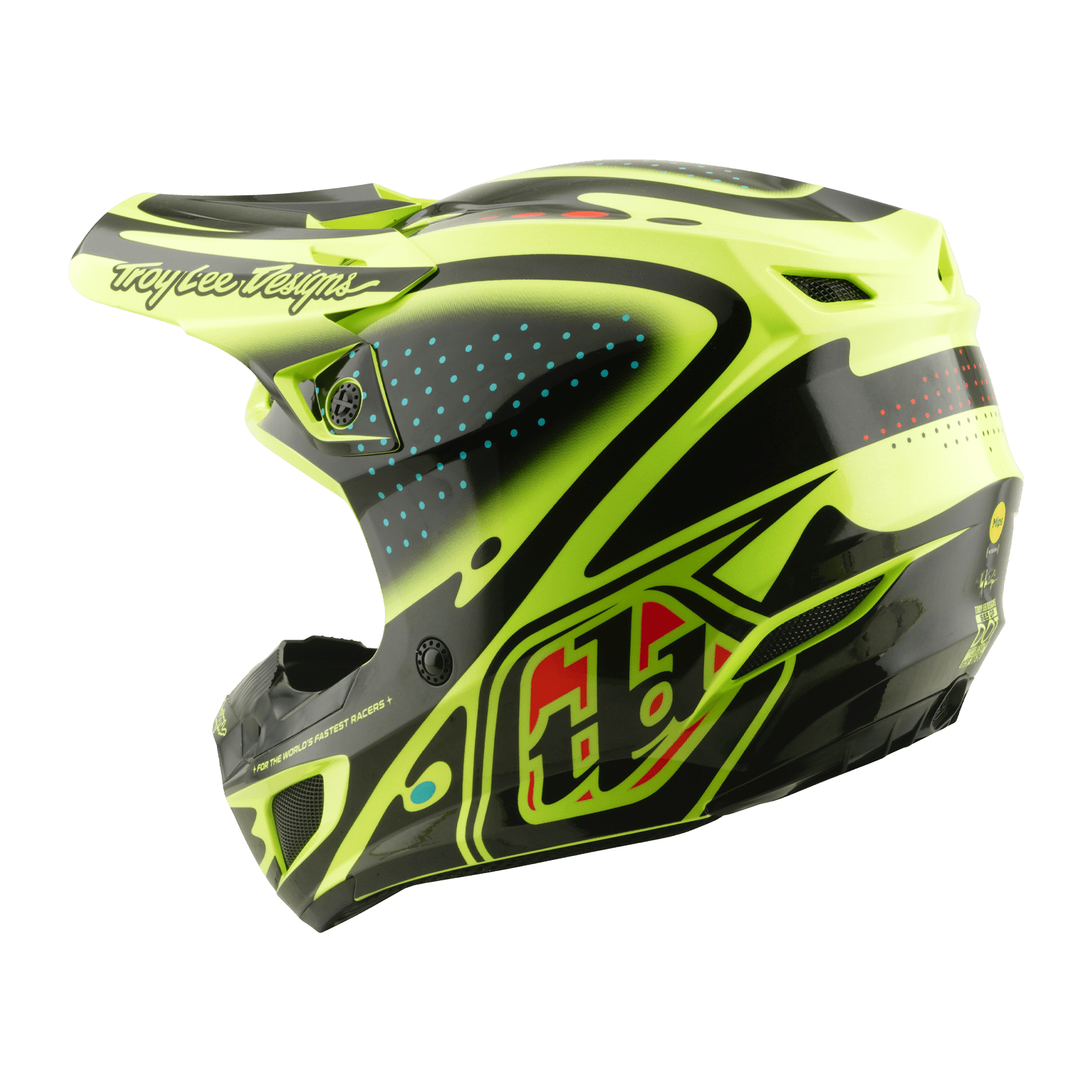 TROY LEE DESING CASCO SE5 POLYCARBONATE THE LINE FLO YELLOW - procircuitcl