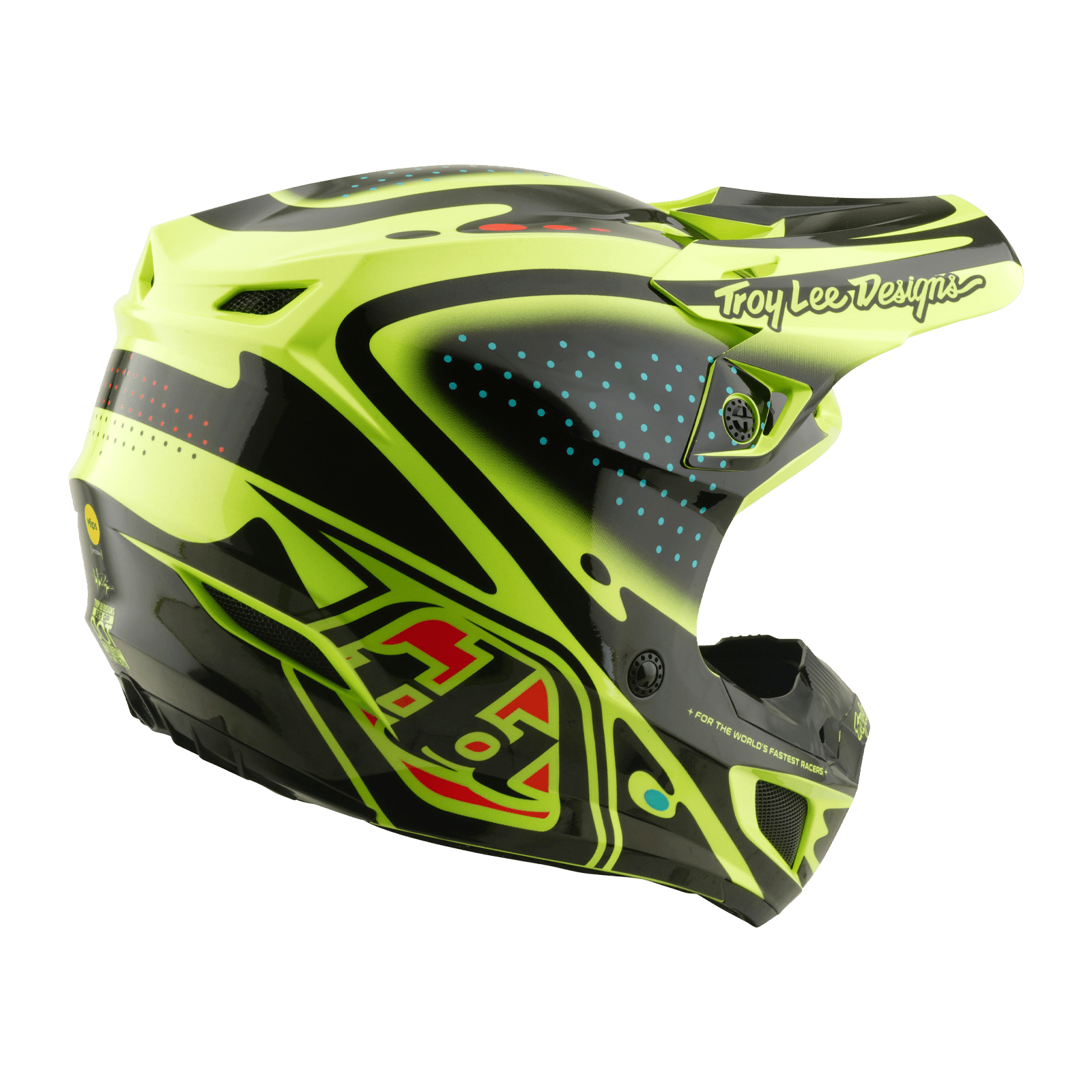 TROY LEE DESING CASCO SE5 POLYCARBONATE THE LINE FLO YELLOW - procircuitcl