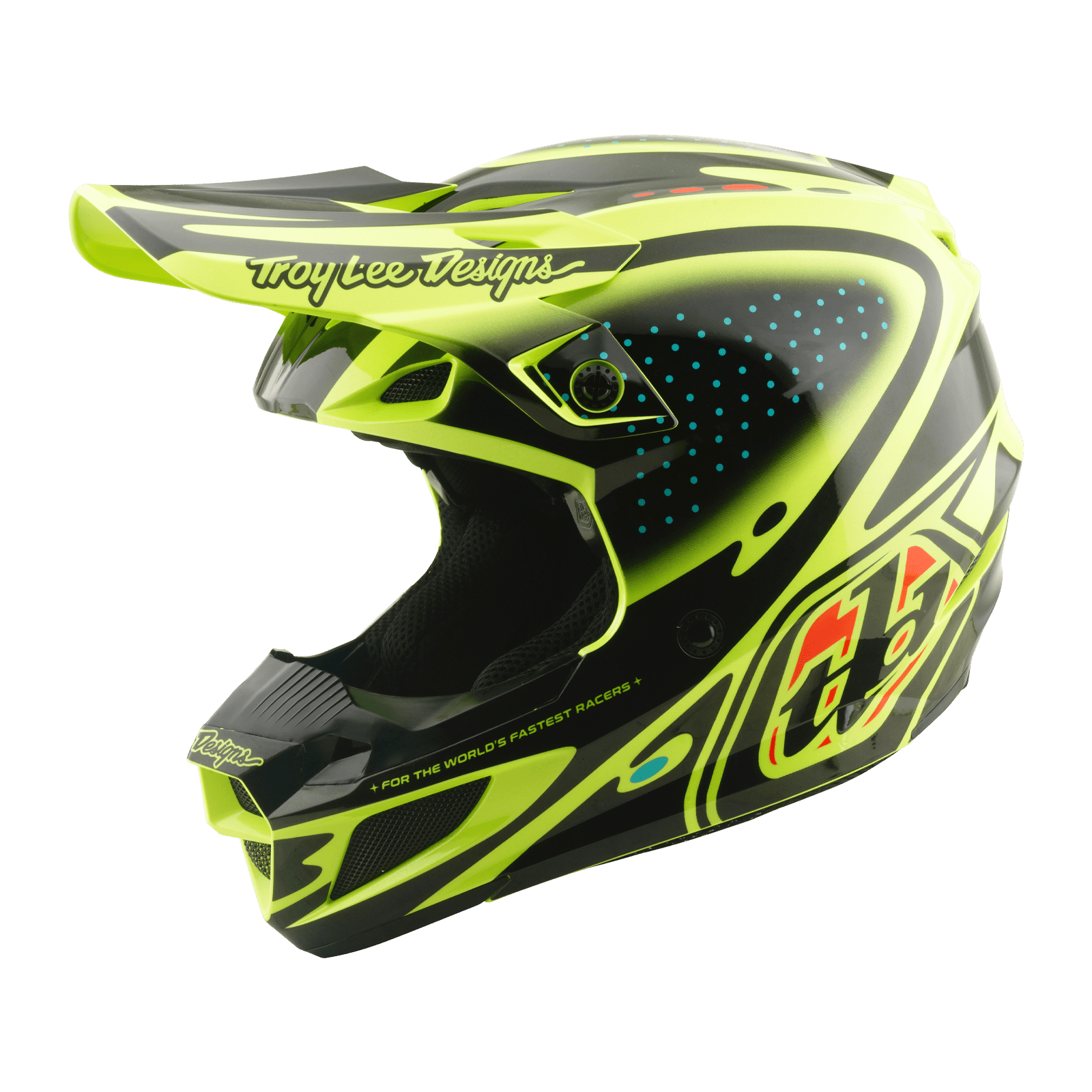 TROY LEE DESING CASCO SE5 POLYCARBONATE THE LINE FLO YELLOW - procircuitcl