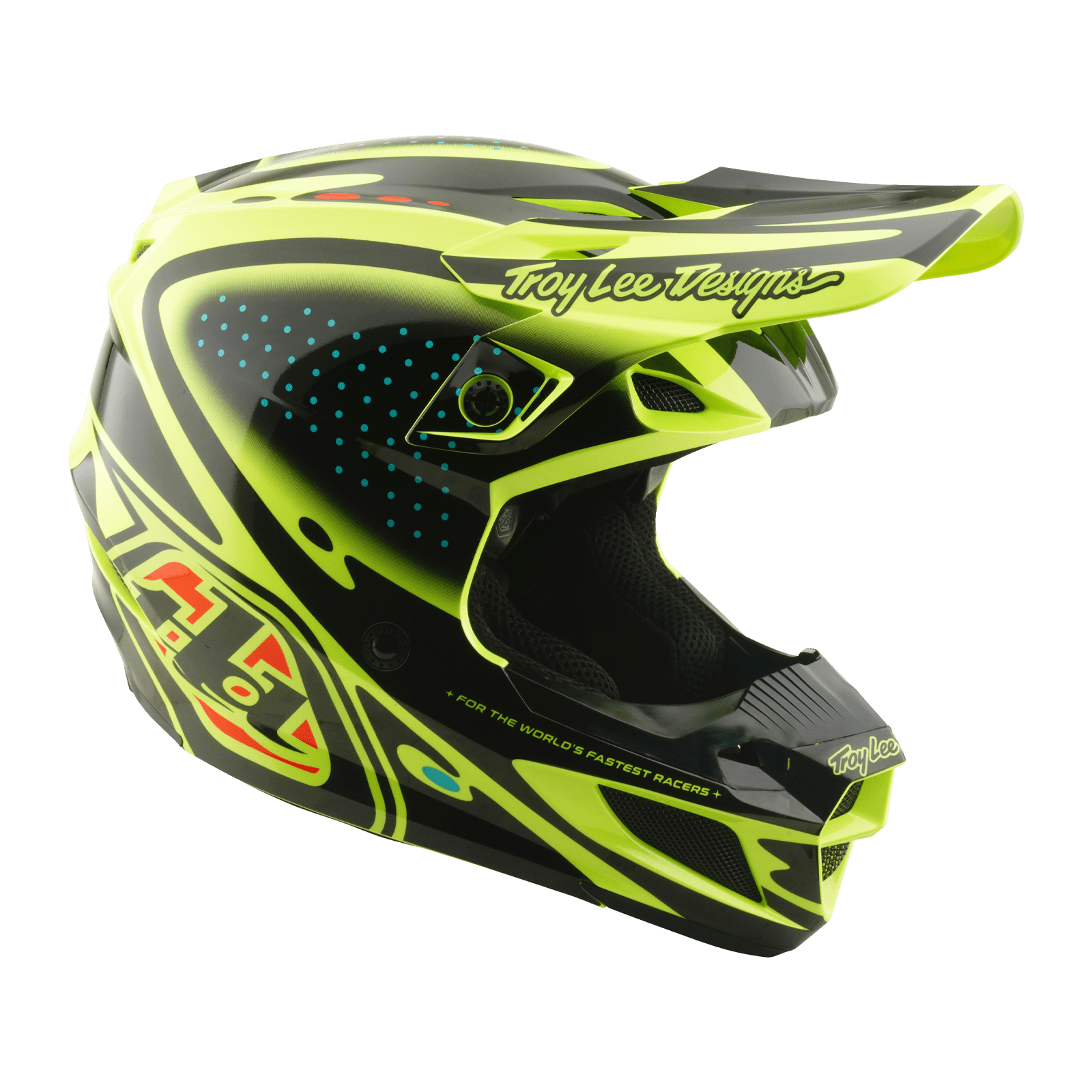 TROY LEE DESING CASCO SE5 POLYCARBONATE THE LINE FLO YELLOW - procircuitcl