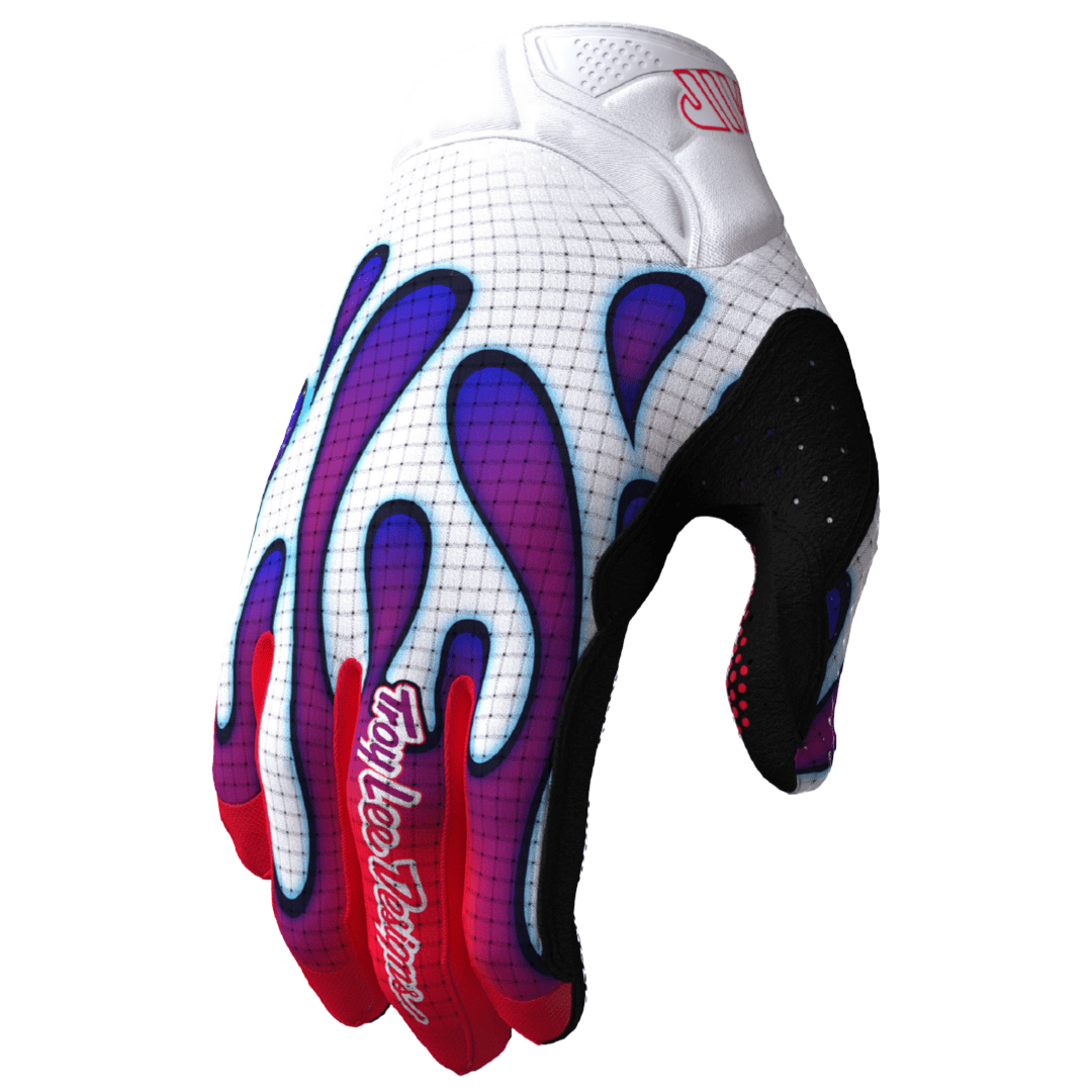 TROY LEE DESING GUANTE AIR OVERSPRAY WHITE / VIOLET - procircuitcl