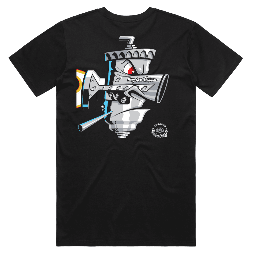TROY LEE DESING POLERA MANGA CORTA CARB CLUB BLACK - procircuitcl