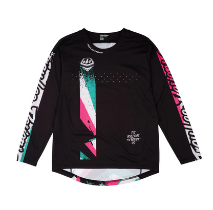 Polera Troy Lee Desing Sprint Full Pull Black infantil