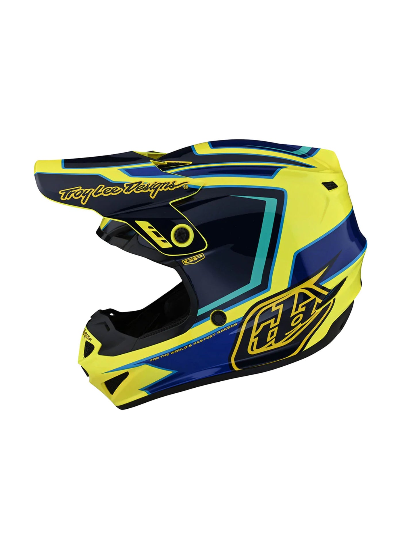 Troy Lee Designs Casco de Moto Gp RITN Amarillo para niños