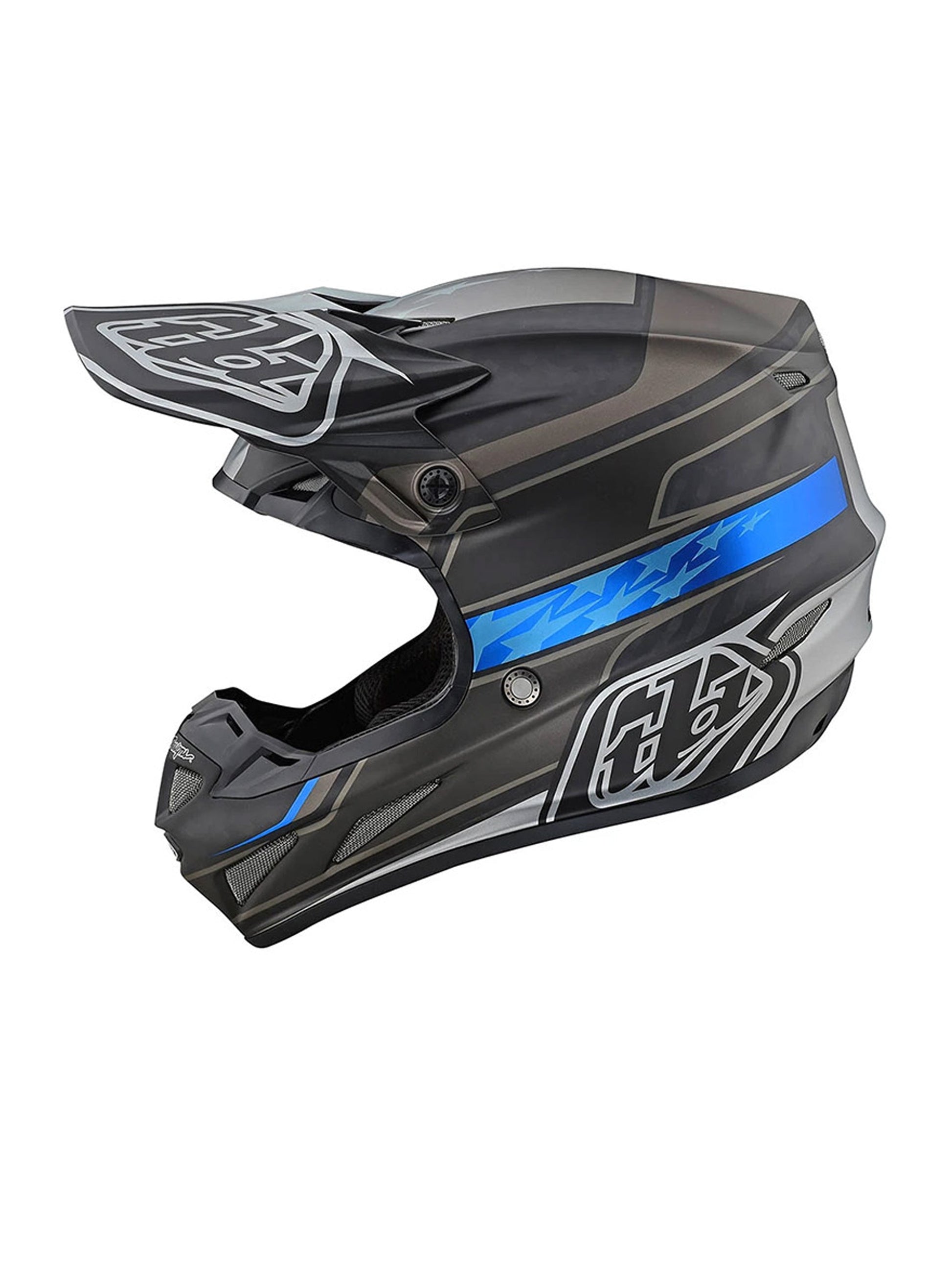 Troy Lee Designs Casco SE4 Ece Carbon; Speed Negro / Gris 