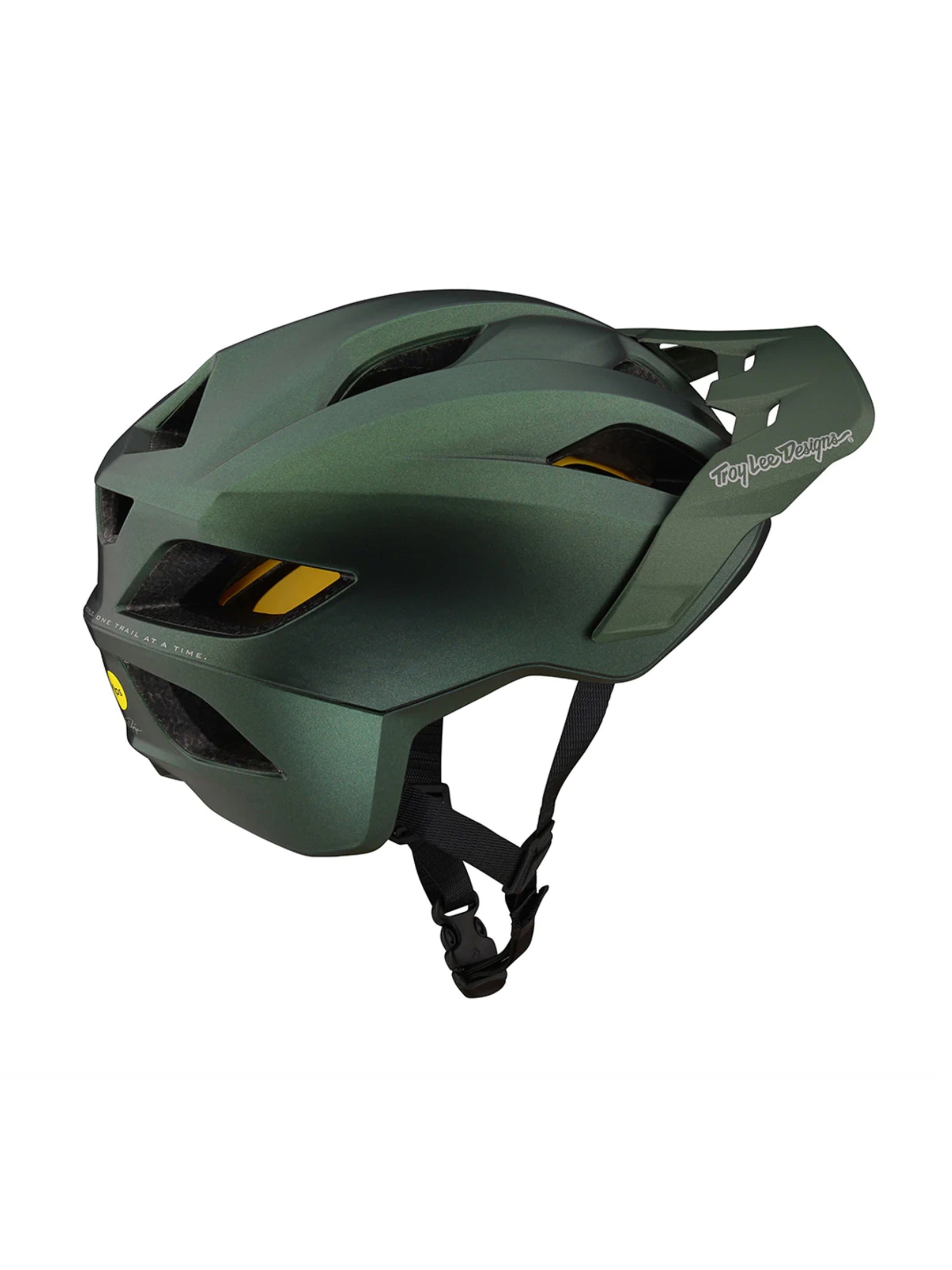 Troy Lee Designs Casco De Bicicleta Flowline Orbit Verde Con Mips