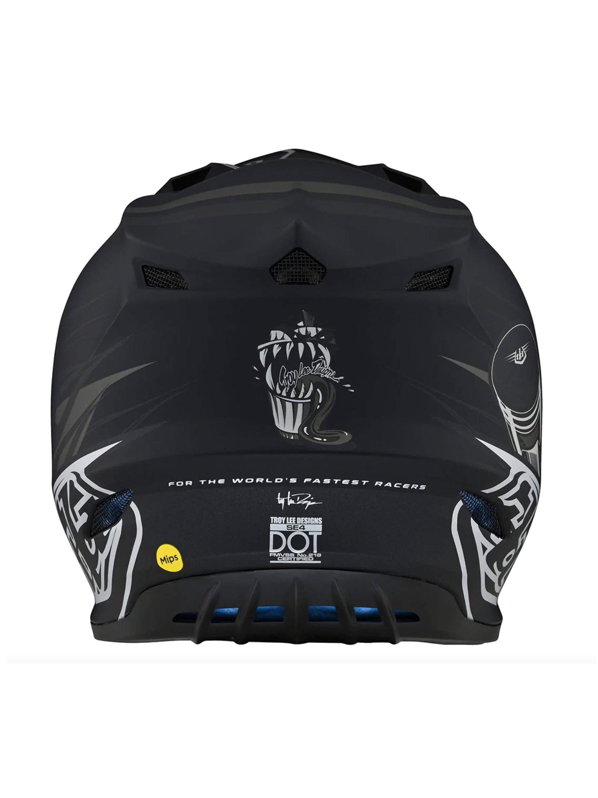 Troy Lee Designs Casco SE4 Polyacrylite Skooly Negro