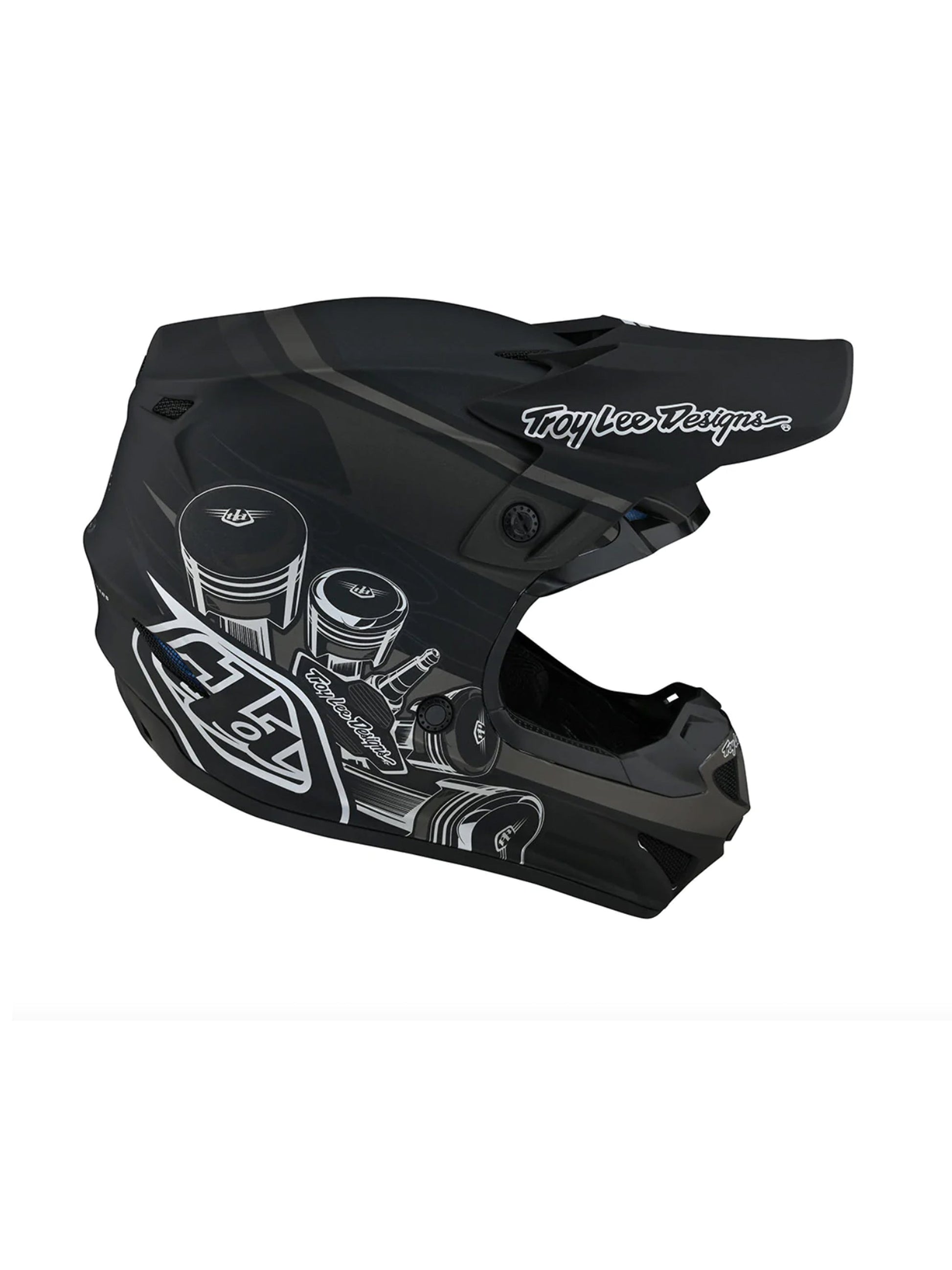 Troy Lee Designs Casco SE4 Polyacrylite Skooly Negro