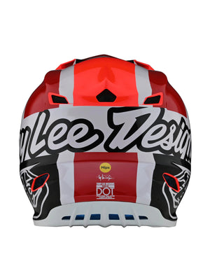 Troy Lee Designs Casco SE4 Polyacrylite Quattro Rojo / Gris 