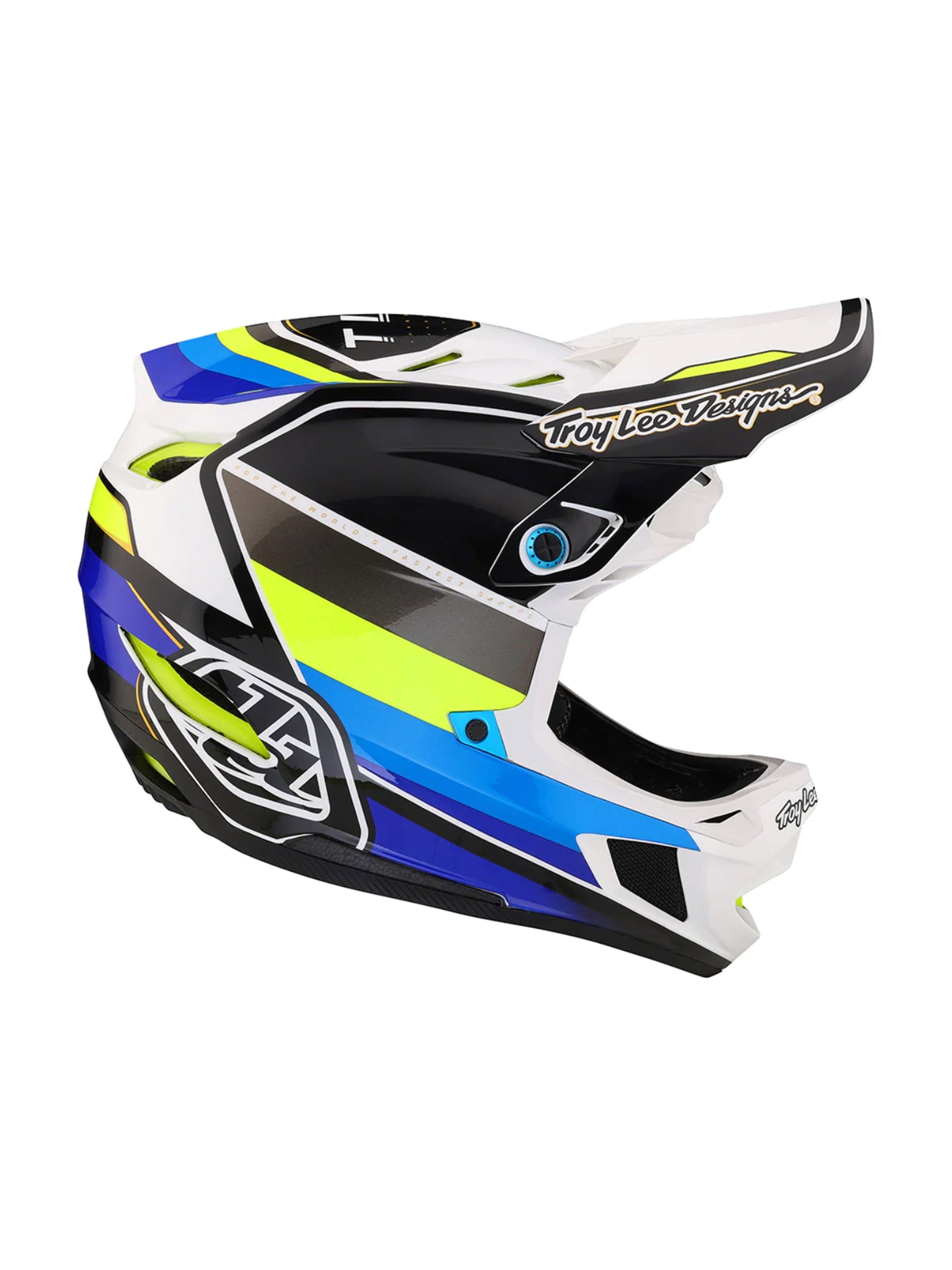 Troy Lee Designs Casco de Bicicleta D4 Composite Reverb Blanco / Azul