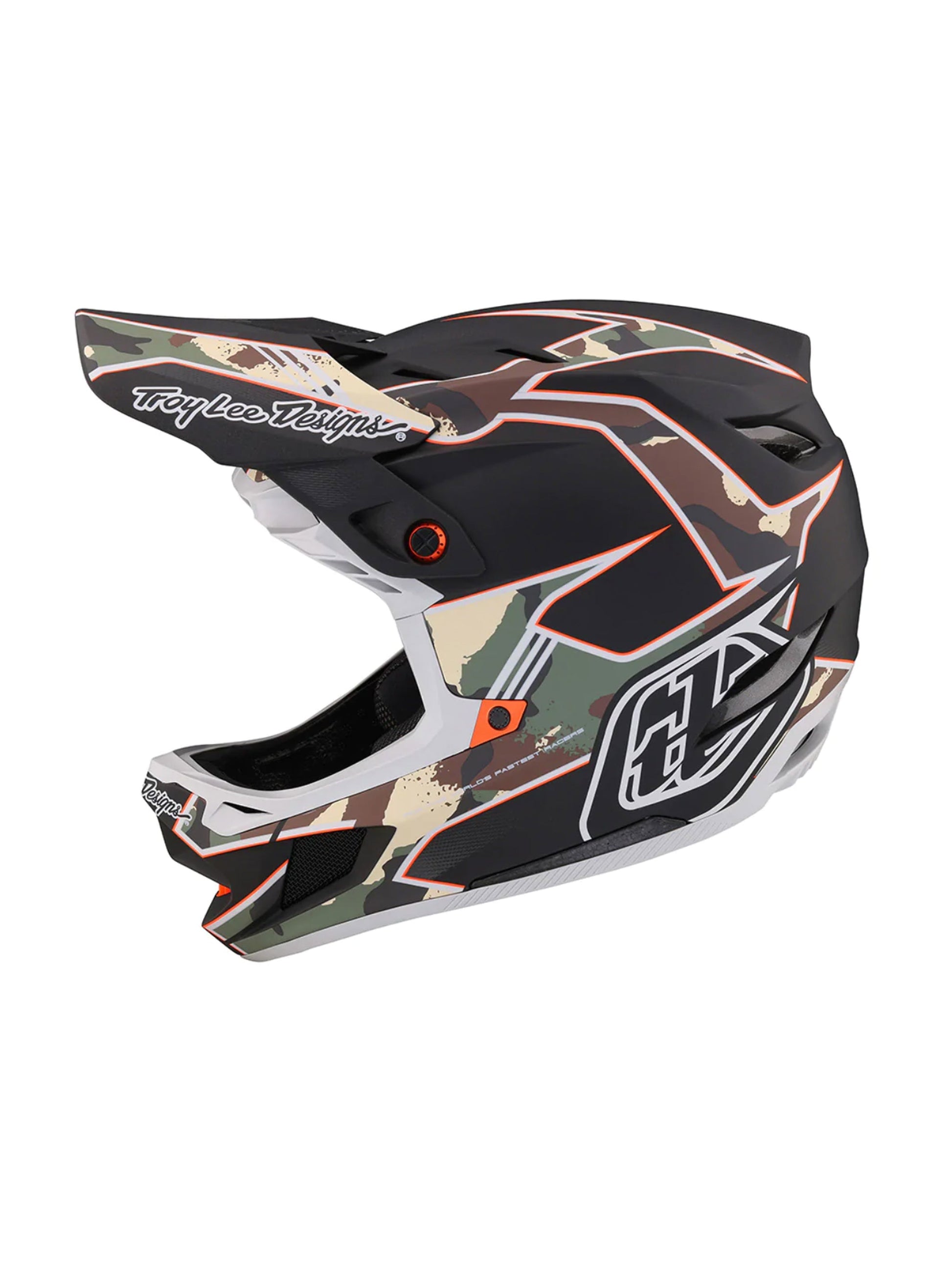 Troy Lee Designs Casco de Bicicleta D4 Composite Matrix Camo Verde