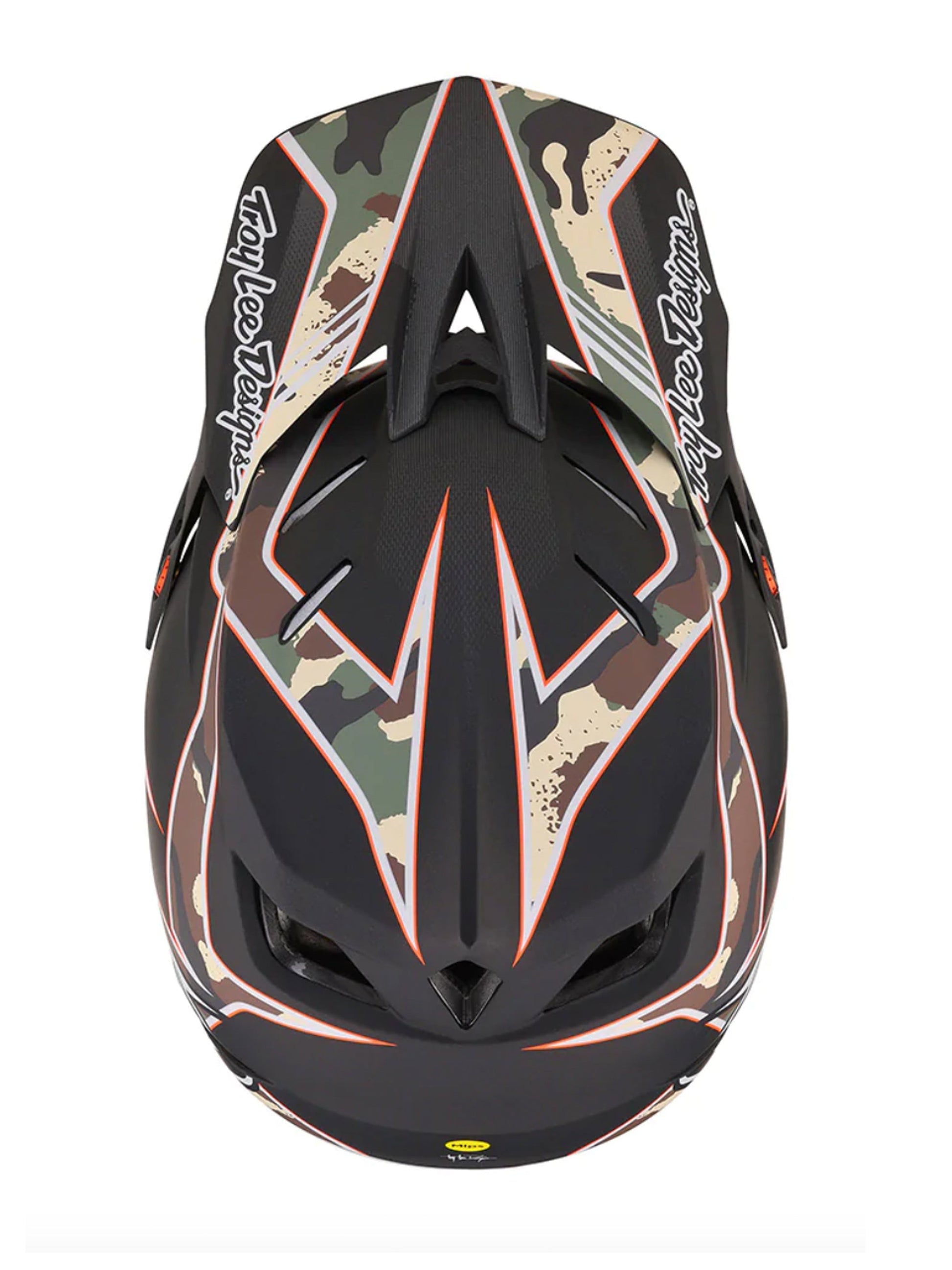 Troy Lee Designs Casco de Bicicleta D4 Composite Matrix Camo Verde