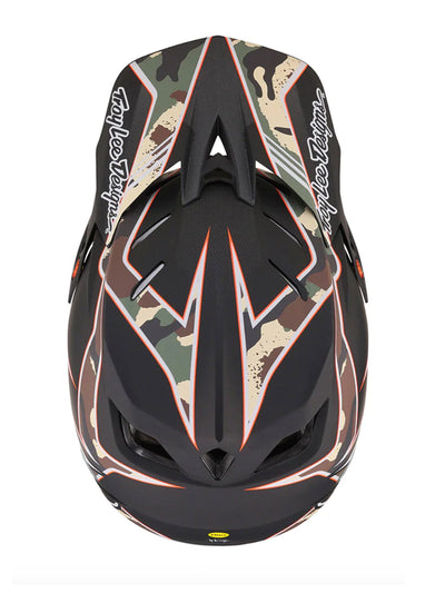 Troy Lee Designs Casco de Bicicleta D4 Composite Matrix Camo Verde