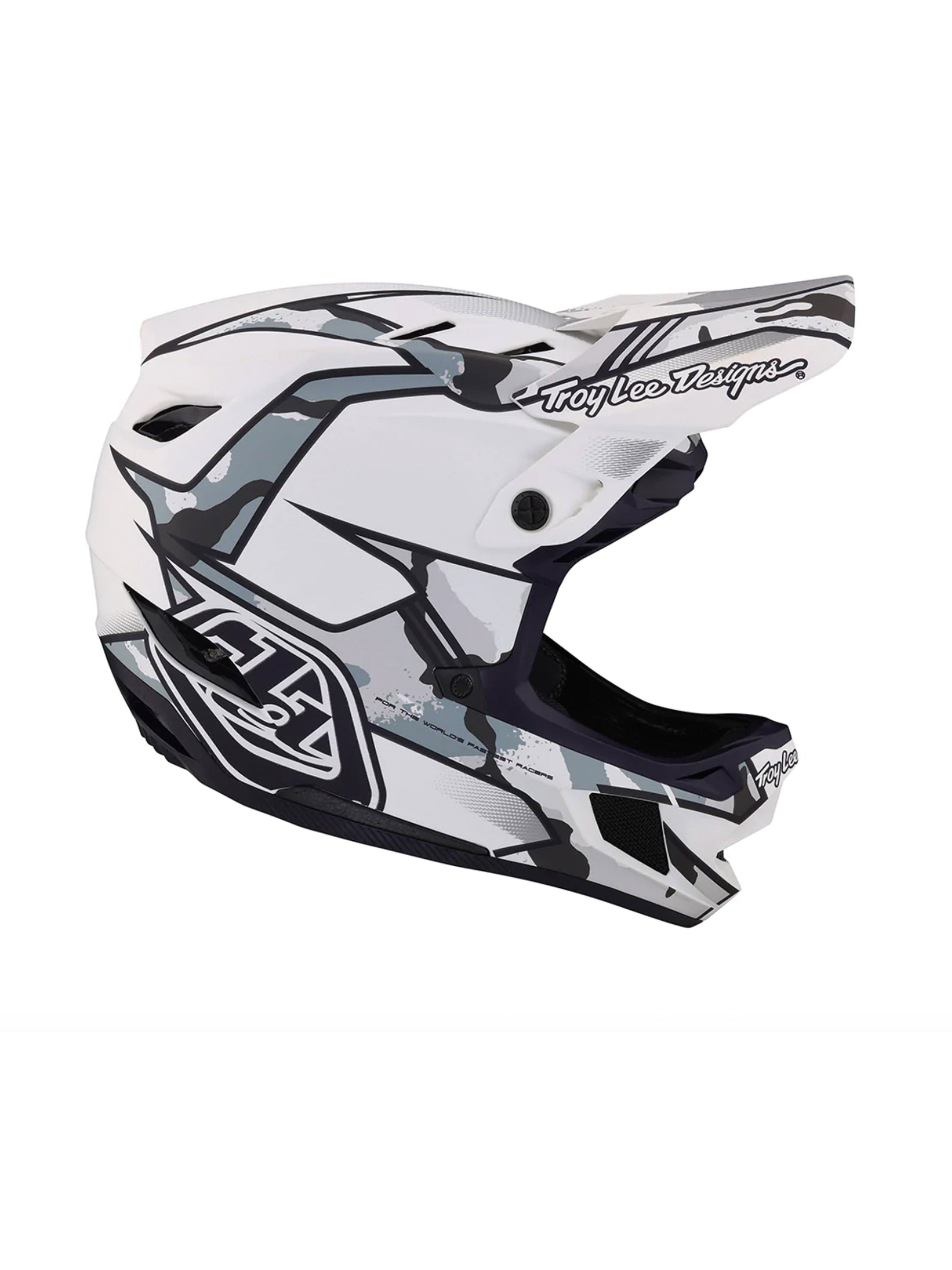 Troy Lee Designs Casco de Bicicleta D4 Composite Matrix Camo Blanco