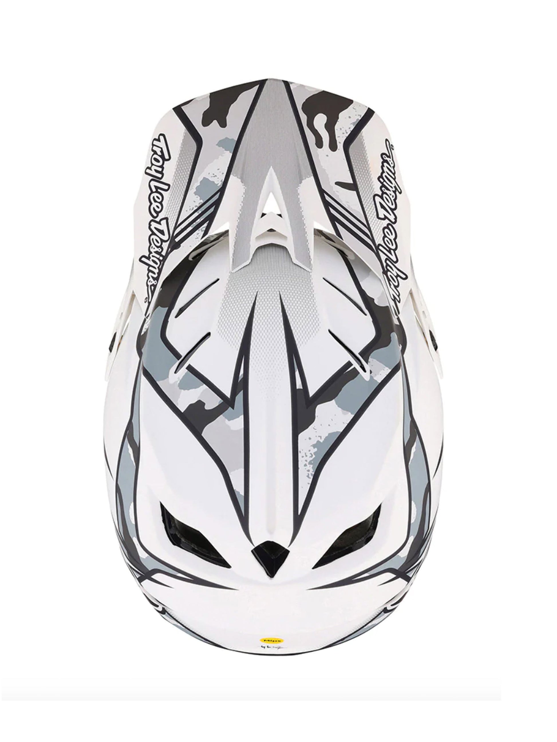 Troy Lee Designs Casco de Bicicleta D4 Composite Matrix Camo Blanco