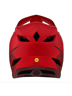 Troy Lee Designs Casco de Bicicleta D4 Composite Stealth Rojo