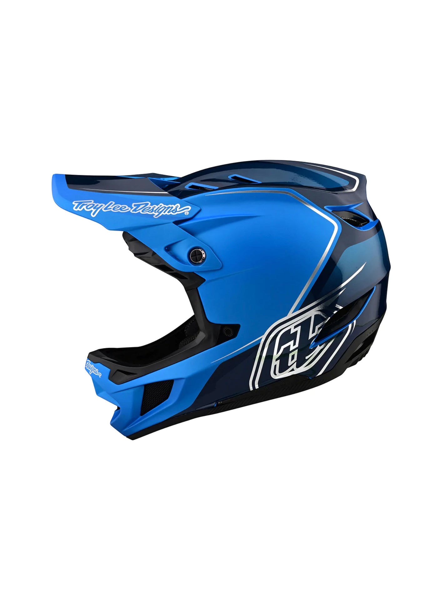 Troy Lee Designs Casco D4 Composite Shadow Azul