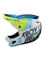 Troy Lee Designs Casco D4 Composite Qualifier Blanco Verde