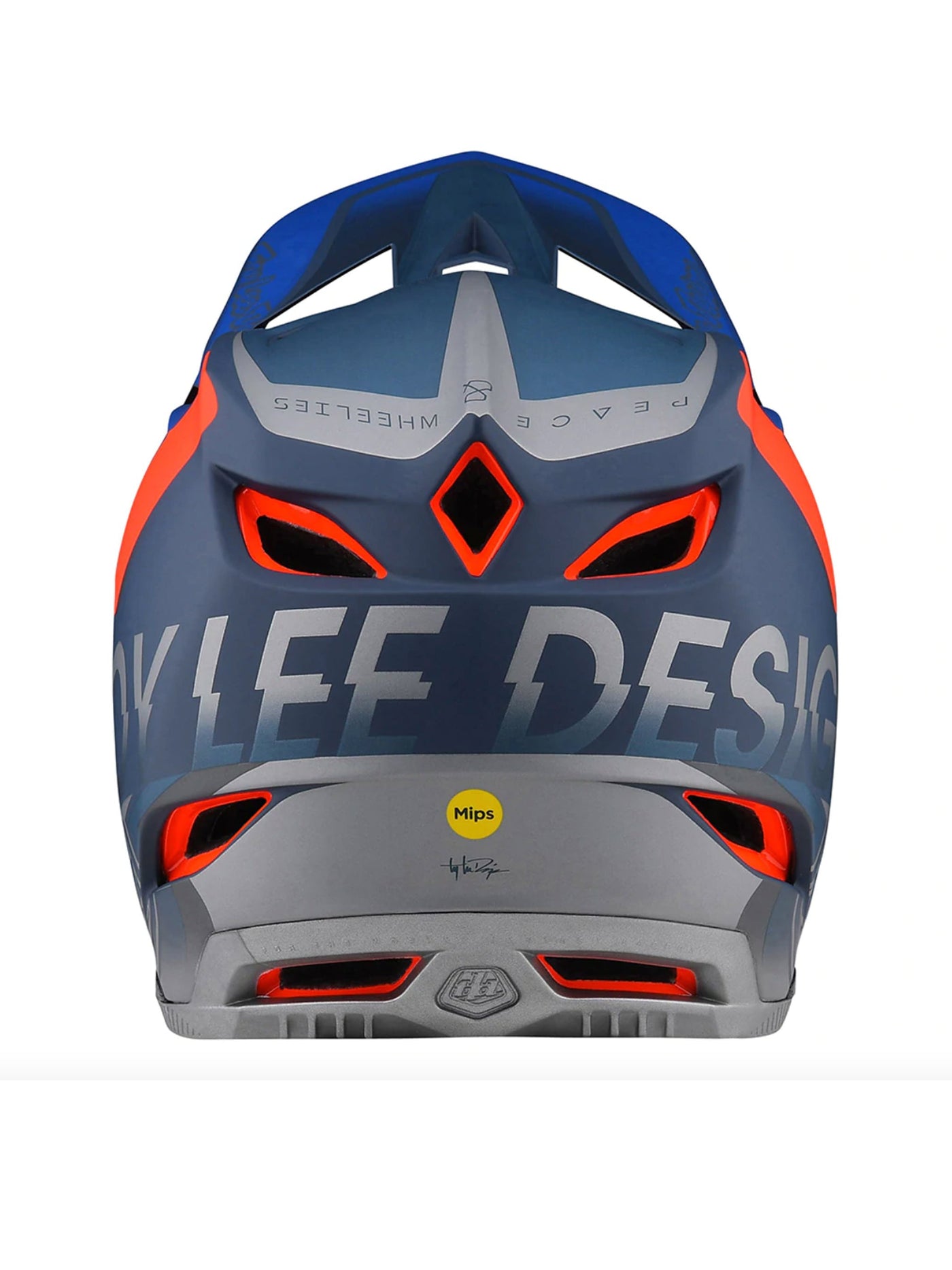 Casco Troy Lee Designs D4 Composite Qualifier Slate / Red - procircuitcl