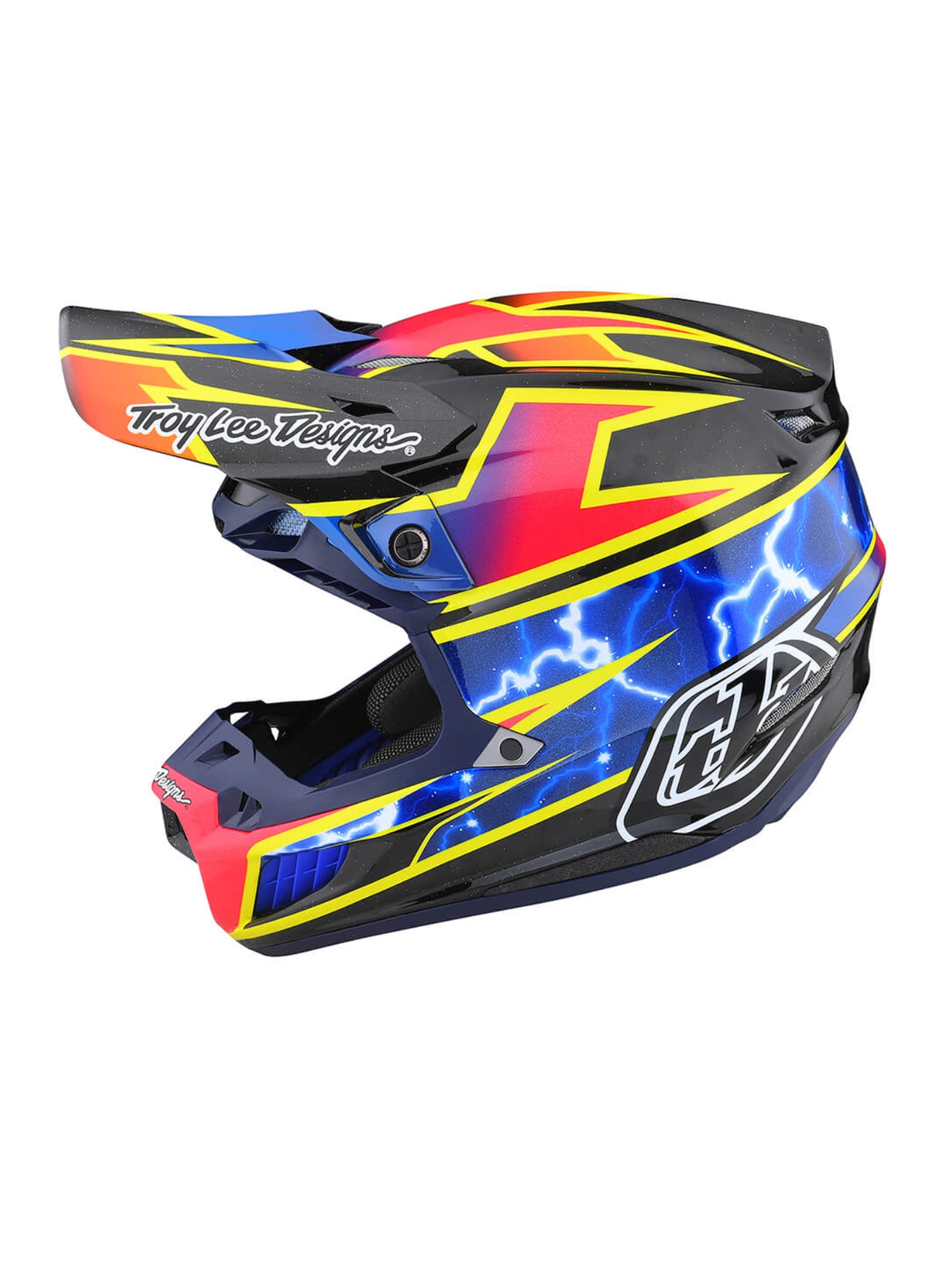 Troy Lee Designs Casco de Moto Se5 Carbon Mips Lightning Black - procircuitcl