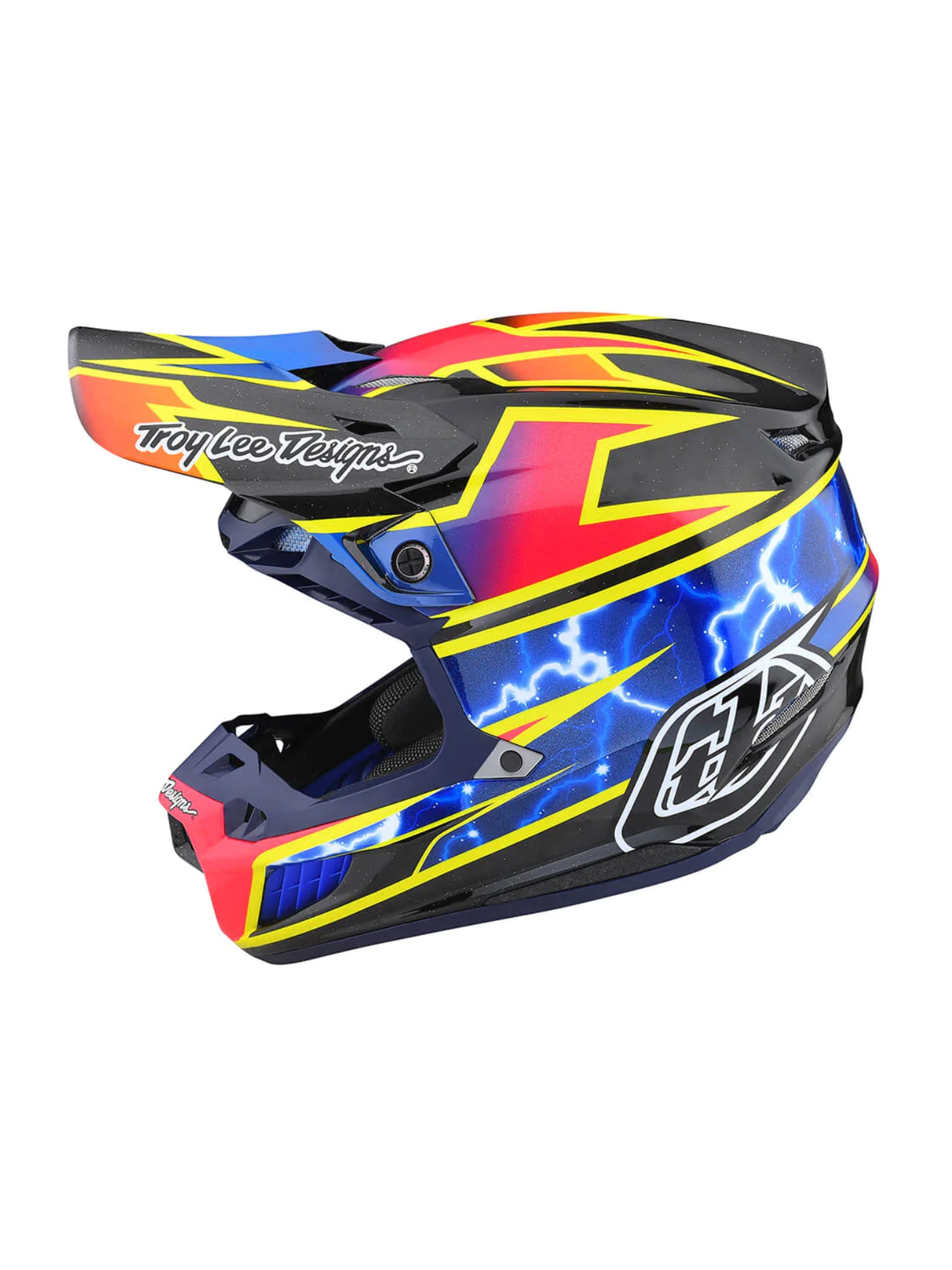 Troy Lee Designs Casco de Moto Se5 ECE Carbon Mips Lightning Black-ProCircuit