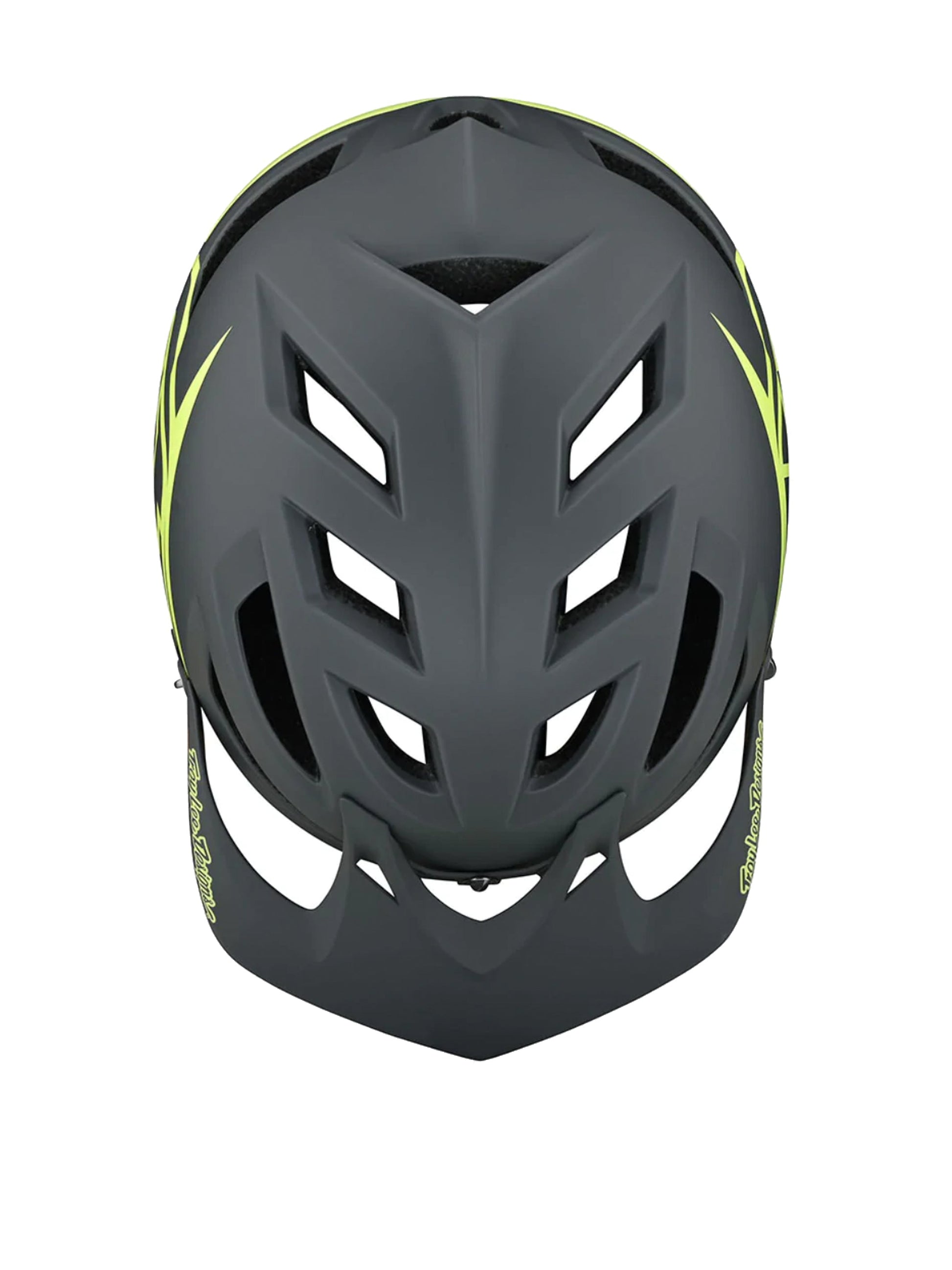 Troy Lee Designs Casco De Bicicleta A1 Mips Gris Amarillo