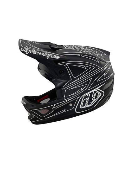 Troy Lee Designs Casco D3 Fiberlite SpiderStripe Negro