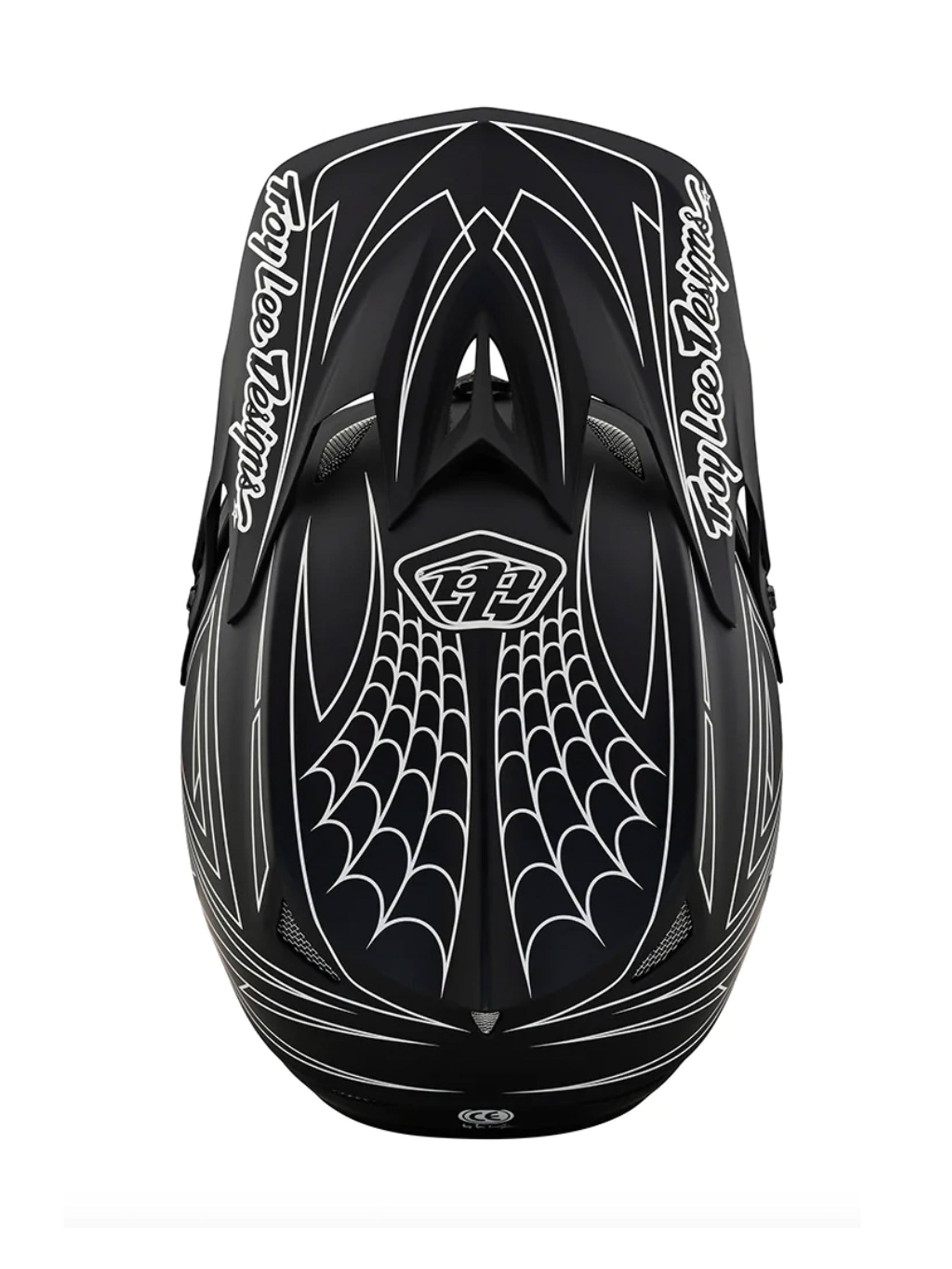 Troy Lee Designs Casco D3 Fiberlite SpiderStripe Negro