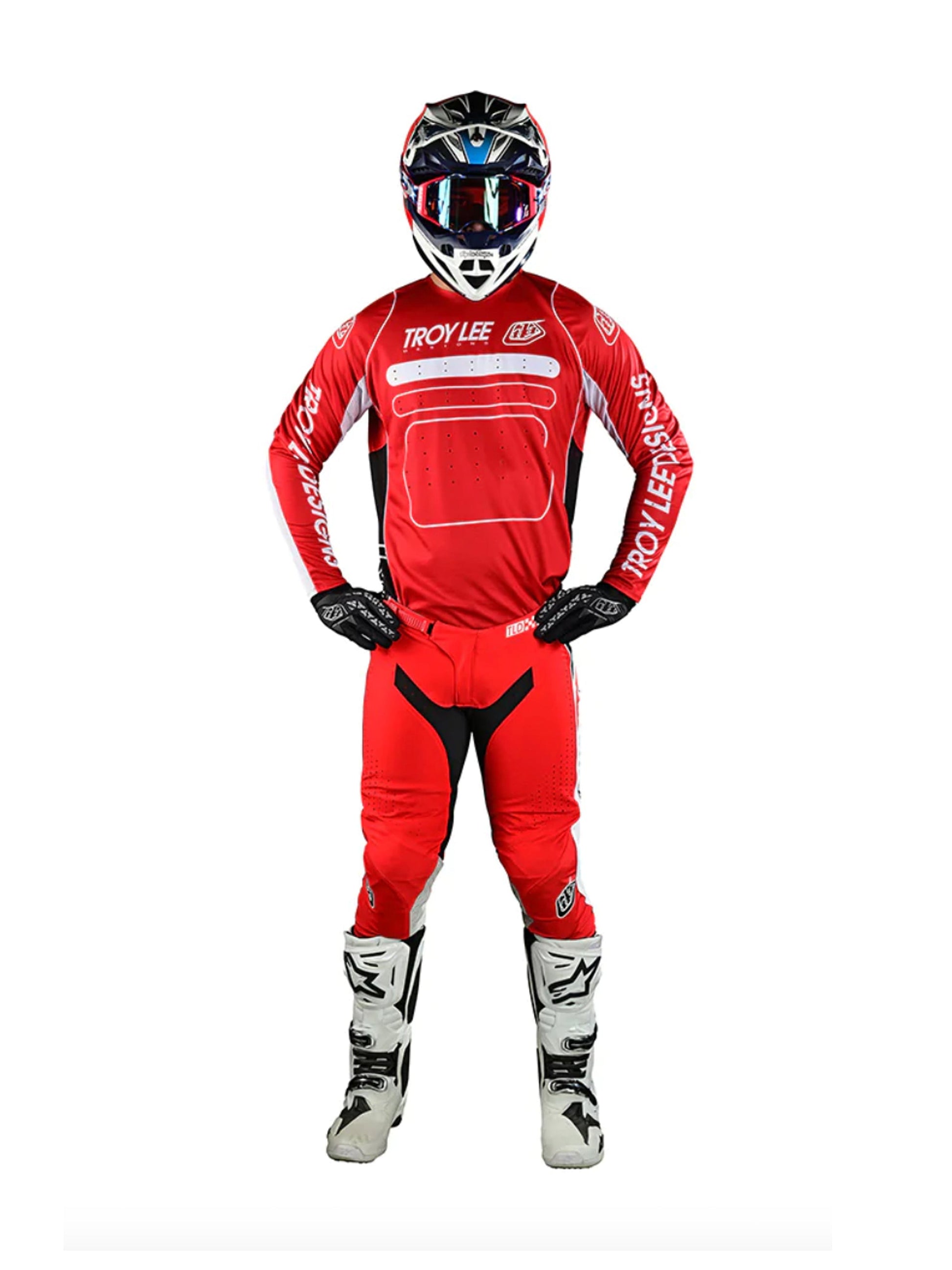 Troy Lee Designs Pantalones SE Pro Drop In Rojo