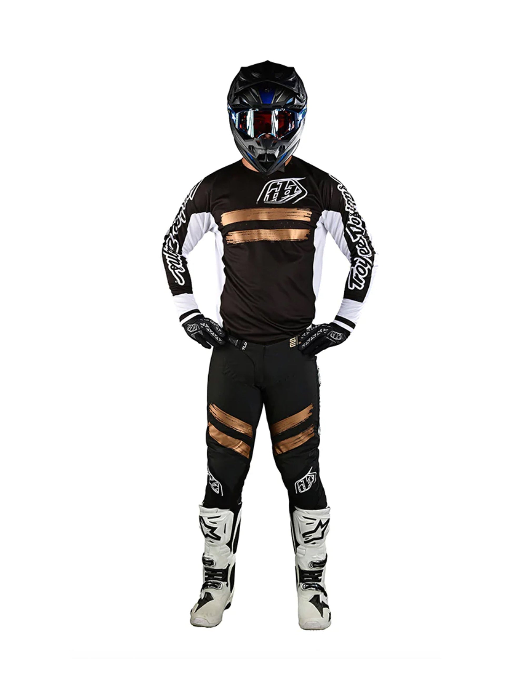 Troy Lee Designs Pantalones SE Pro Marker Negro / Dorado