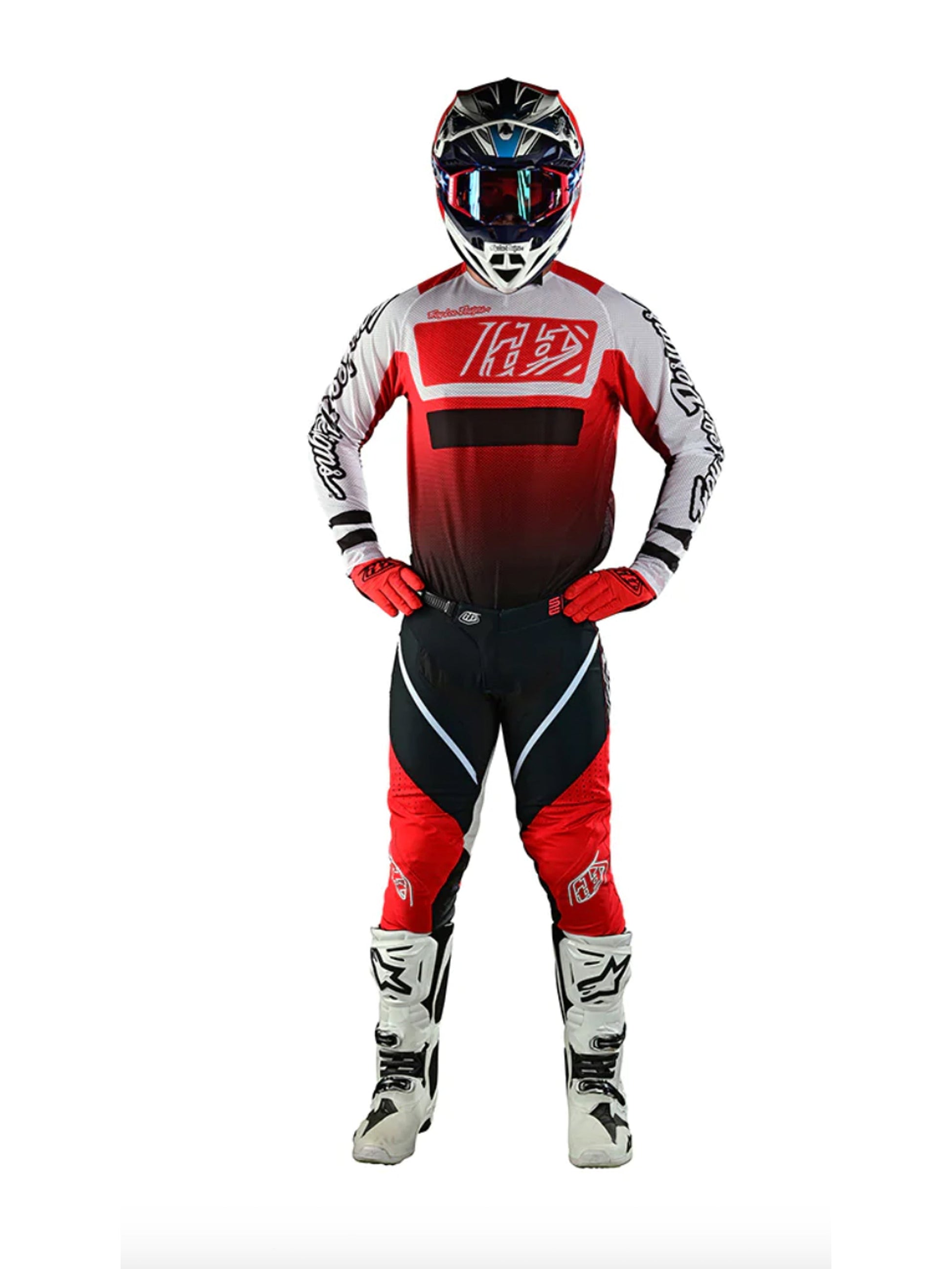 Troy Lee Designs Pantalones SE Pro Lines Rojo / Azul