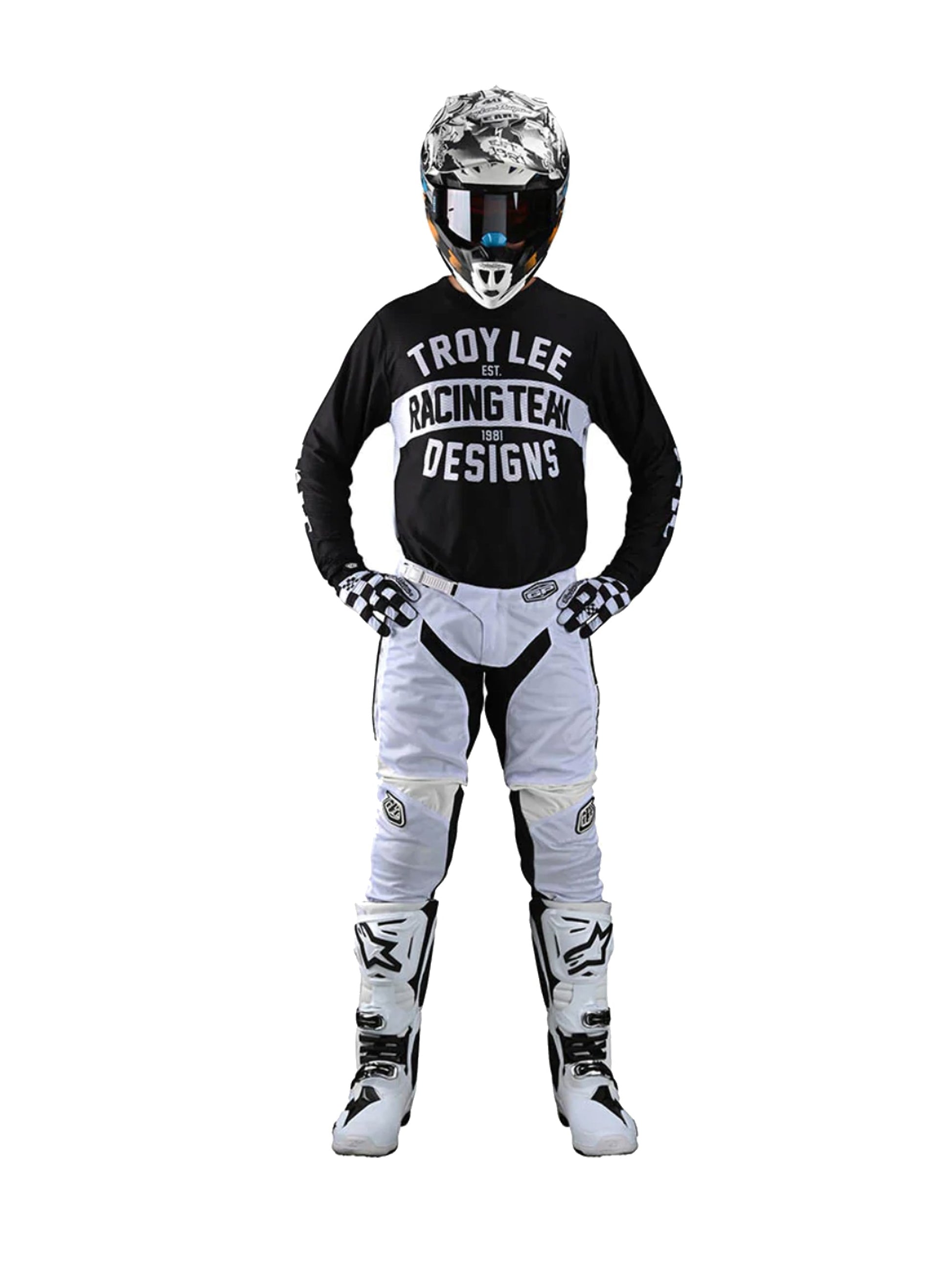 Troy Lee Designs Pantalones GP Air Mono Blanco