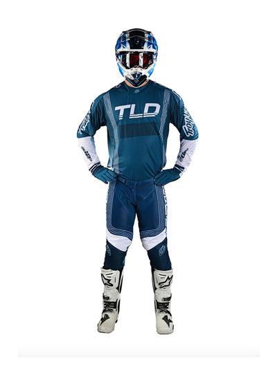Troy Lee Designs Pantalones de Moto GP Air Rhythm Slate Azul