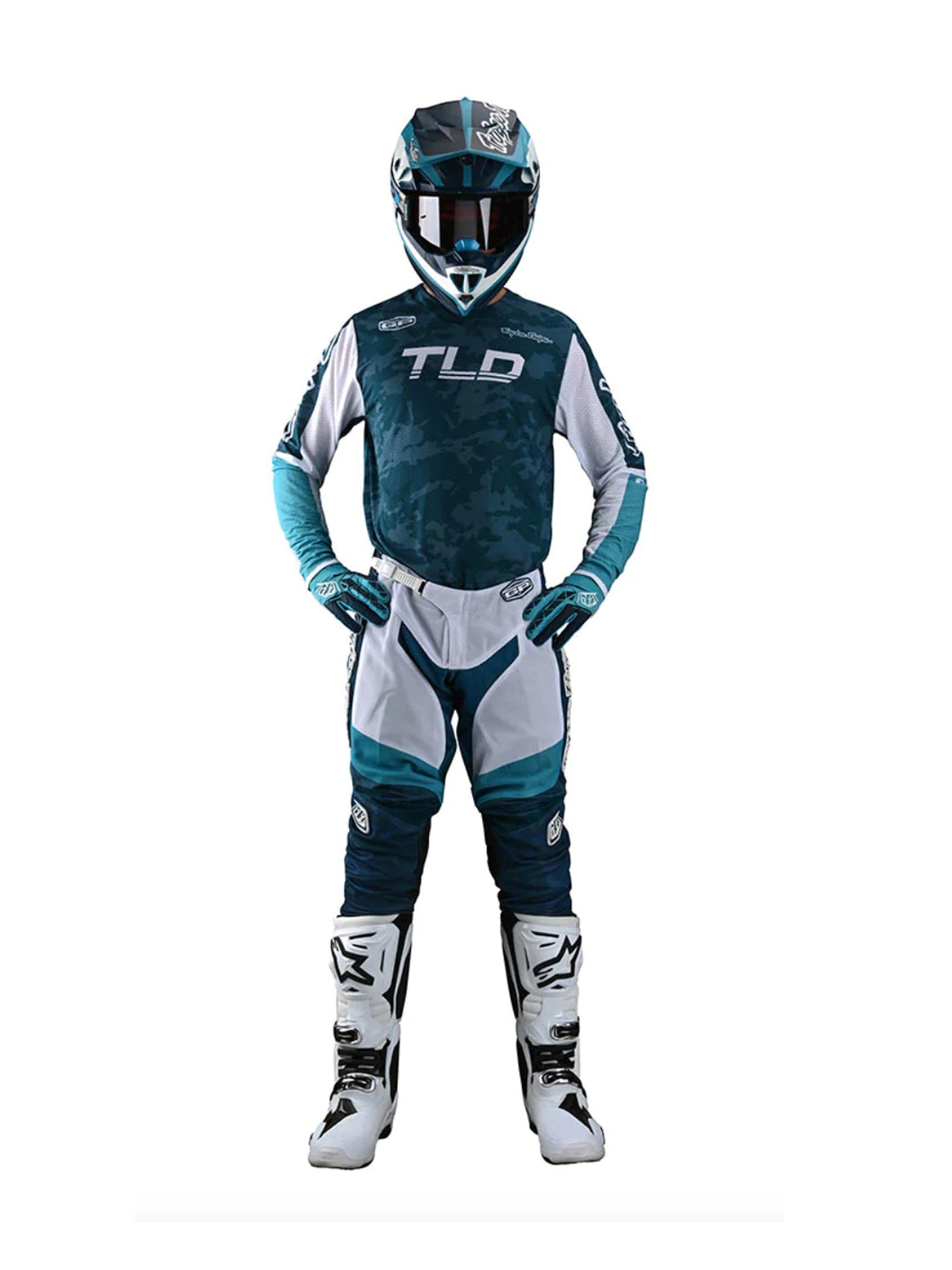 Troy Lee Designs Pantalones GP Air Veloce Camo Azul