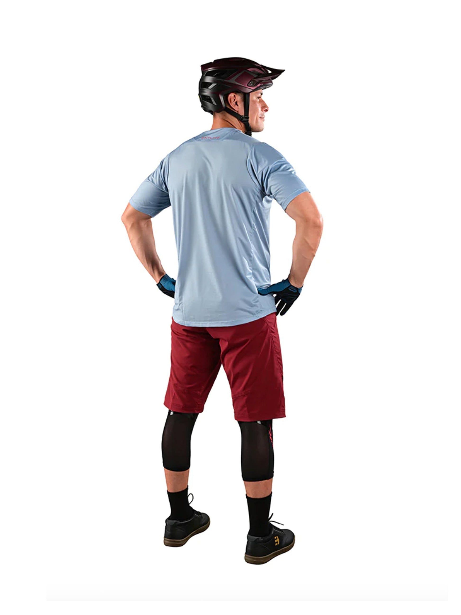 Troy Lee Designs Short de Bicicleta Skyline Shell Burdeo Sin Liner