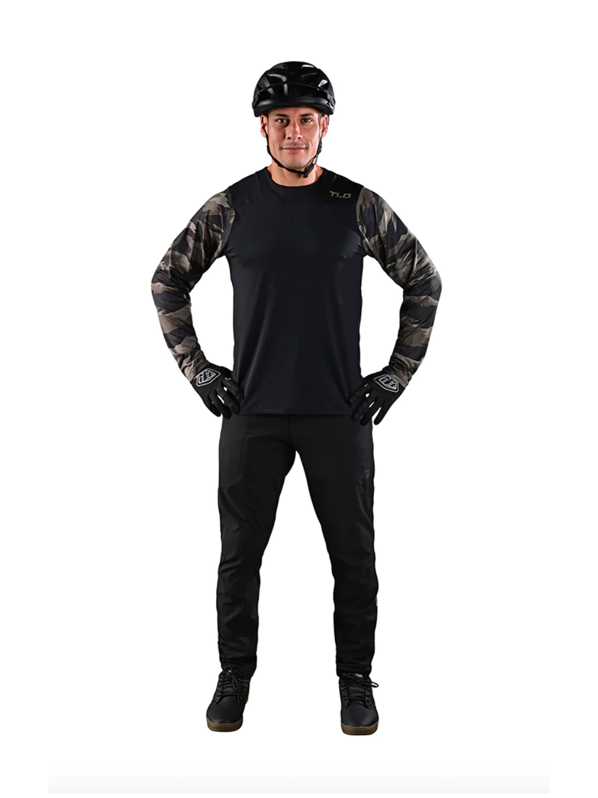 Troy Lee Designs Pantalones de Bicicleta Skyline Signature Negra