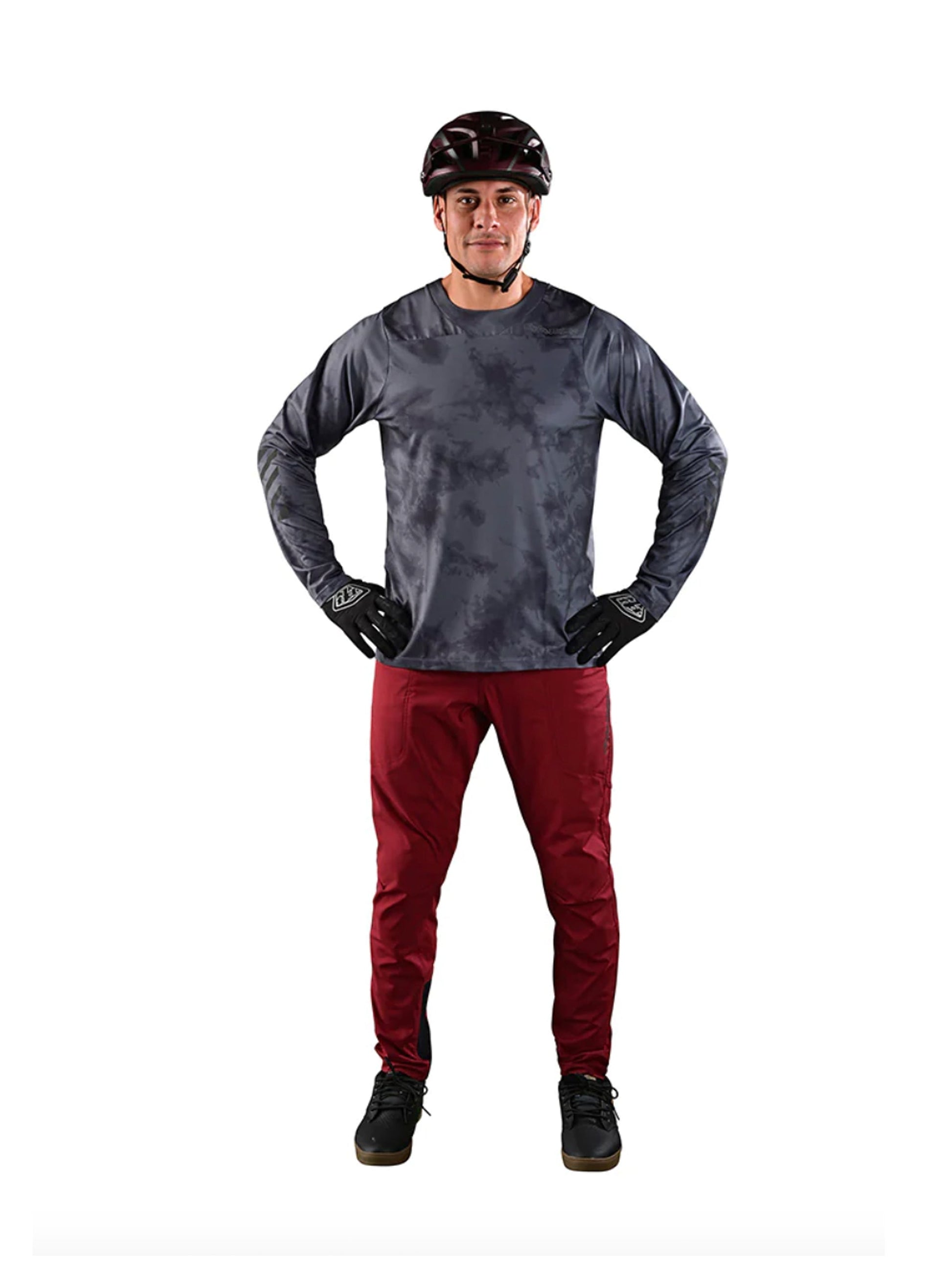 Troy Lee Designs Pantalones de Bicicleta Skyline Burdeo