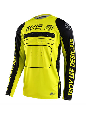 Troy Lee Designs Polera SE Pro Drop In Negra / Amarillo