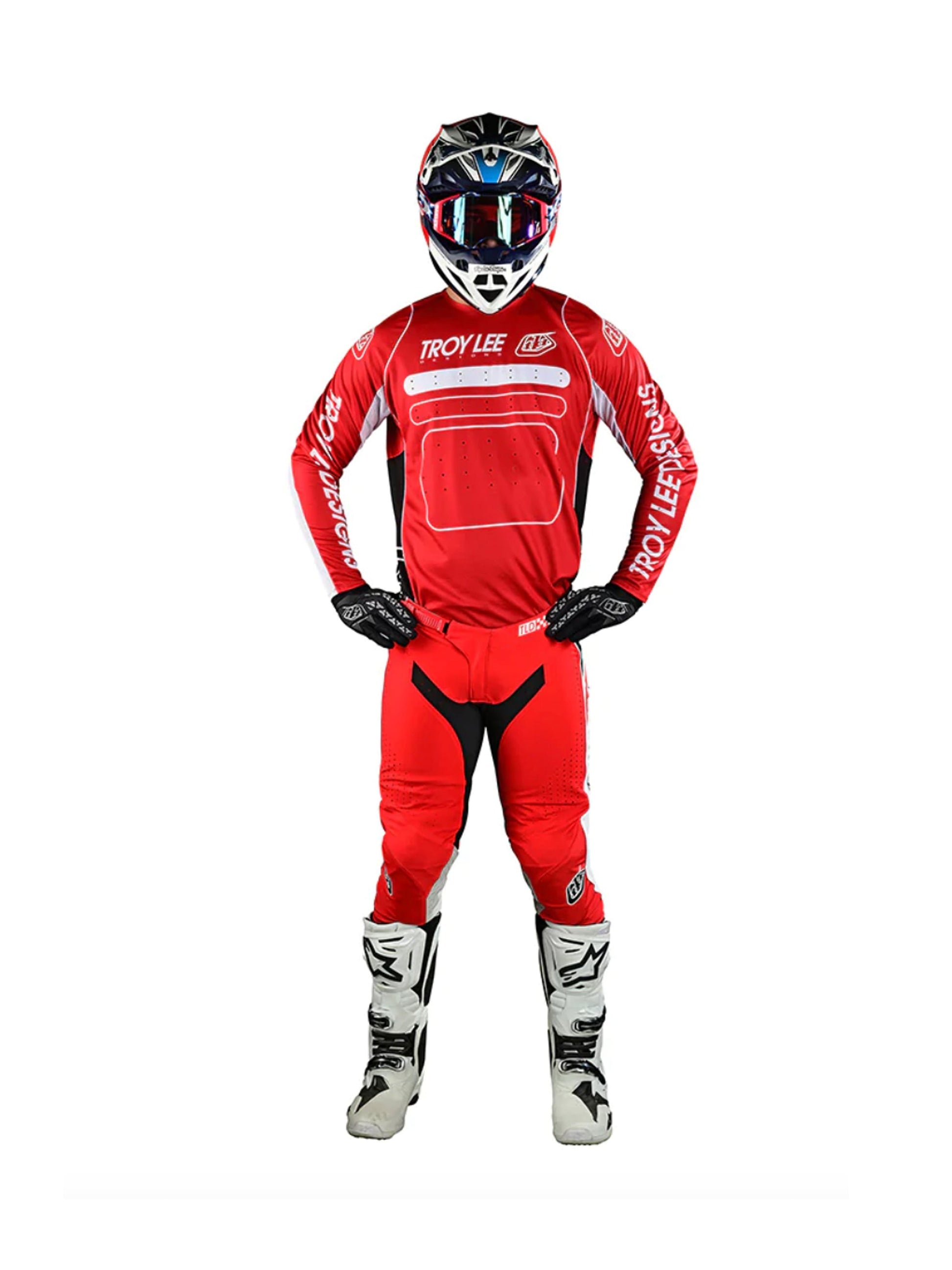 Troy Lee Designs Polera SE Pro Drop In Roja