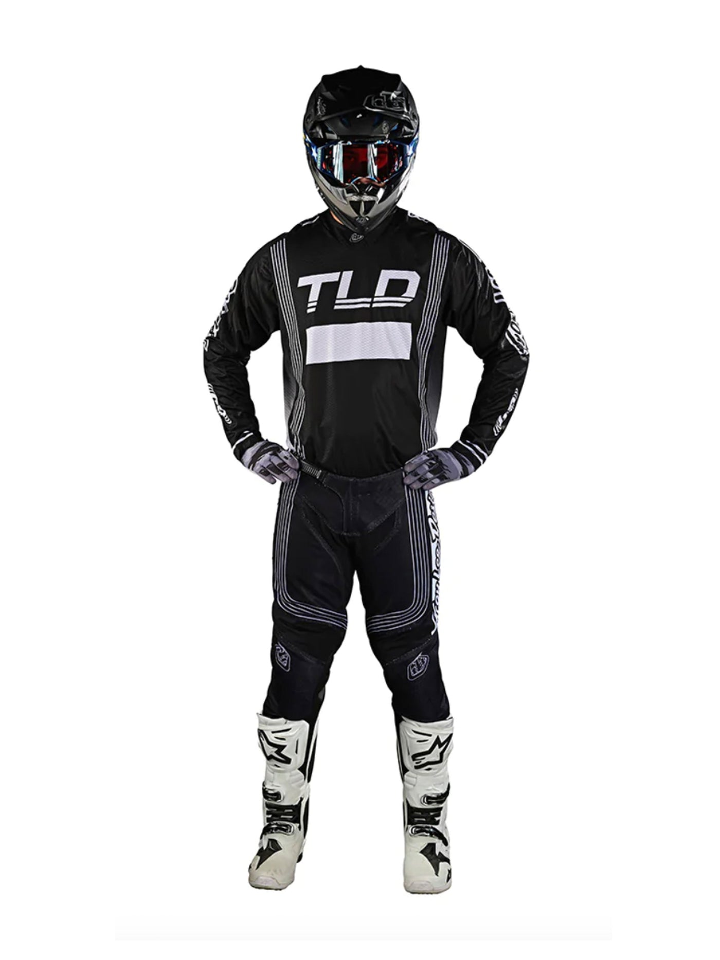 Troy Lee Designs Polera de Moto GP Air Rhythm Negra