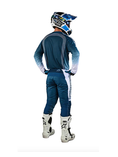 Troy Lee Designs Polera de Moto GP Air Rhythm Slate Azul