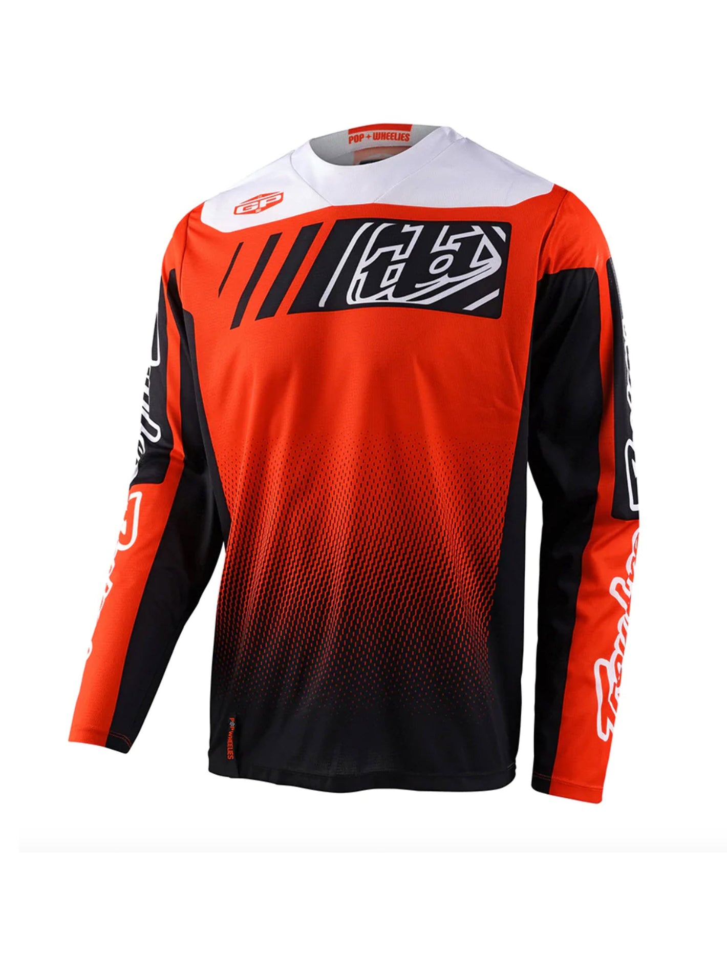 Troy Lee Designs Polera de Moto GP Icon Negro / Naranjo