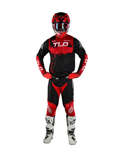 Troy Lee Designs Pantalones de Moto GP Astro Rojo / Negro
