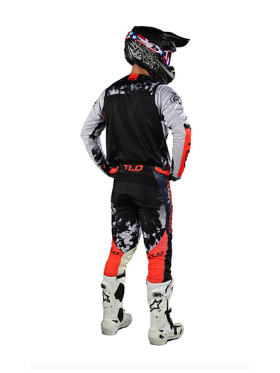 Troy Lee Designs Pantalones de Moto GP Astro Gris / Naranjo