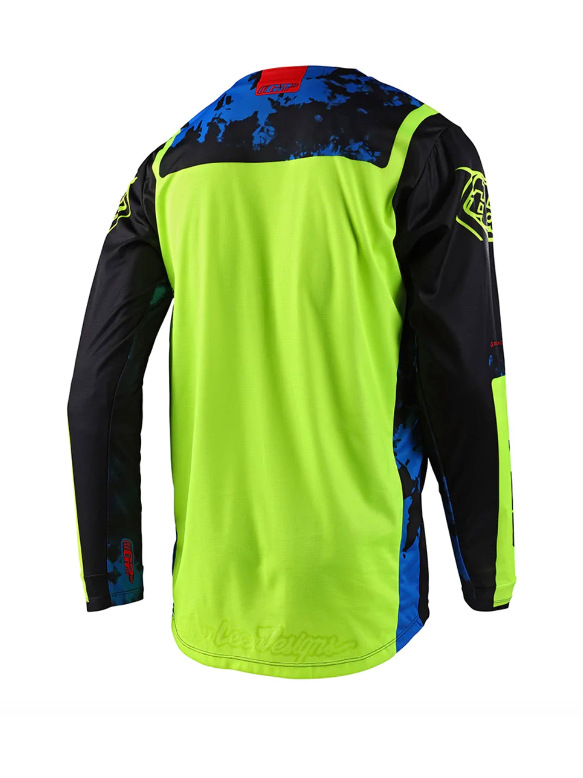 Troy Lee Designs Polera de Moto GP Astro Negro / Amarillo