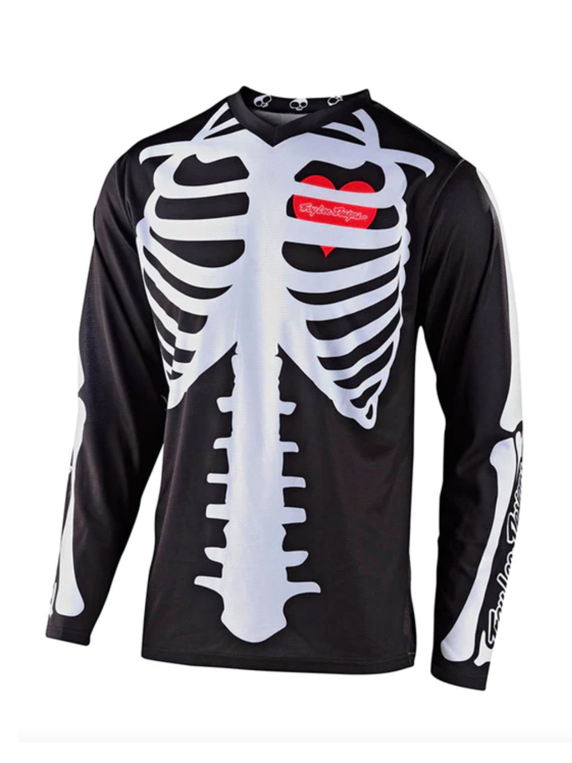 Troy Lee Designs Polera GP De Niño Skully Negro/ Blanco 