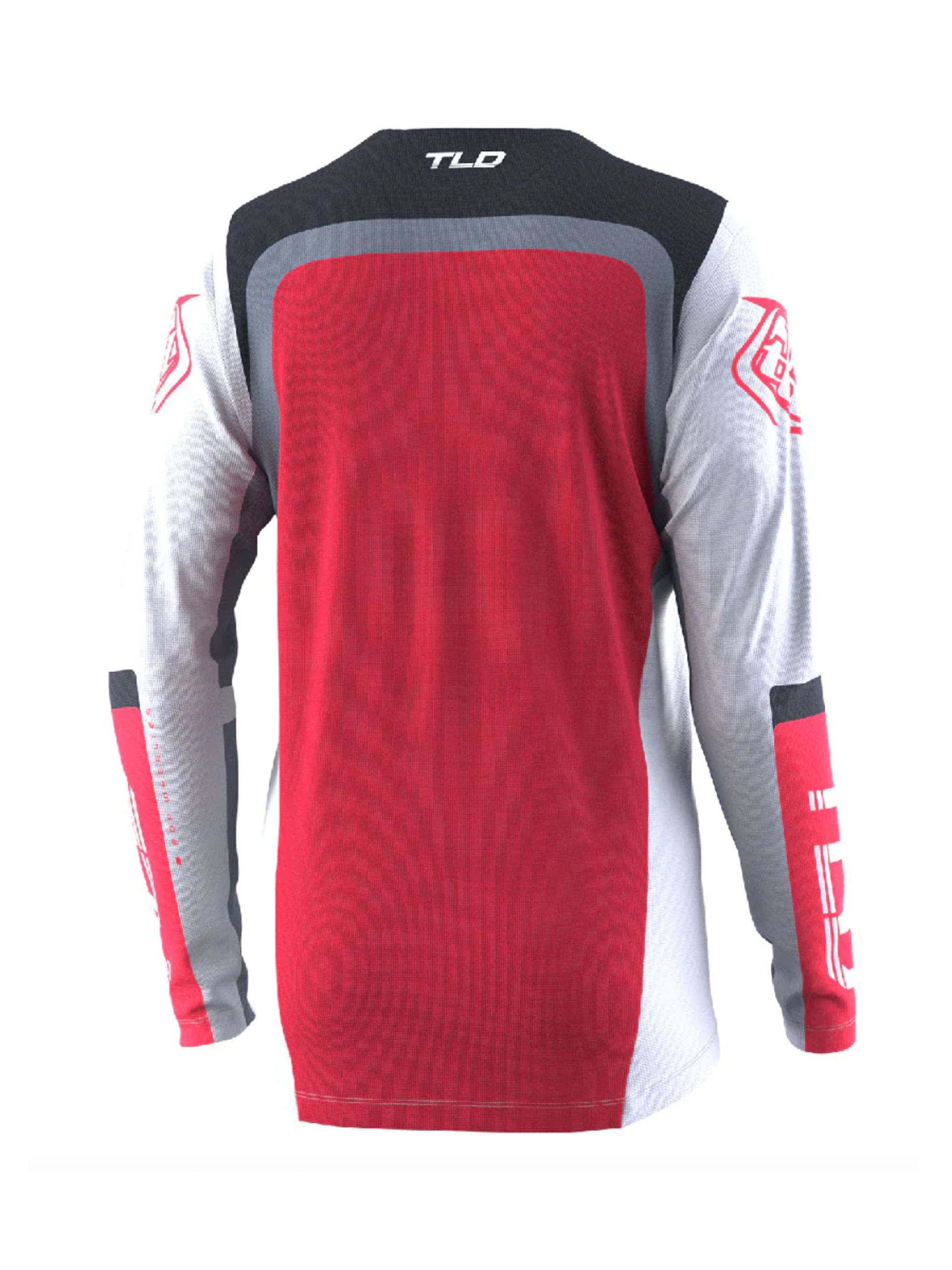 Troy Lee Designs Polera Sprint Fractura Gris / Rojo