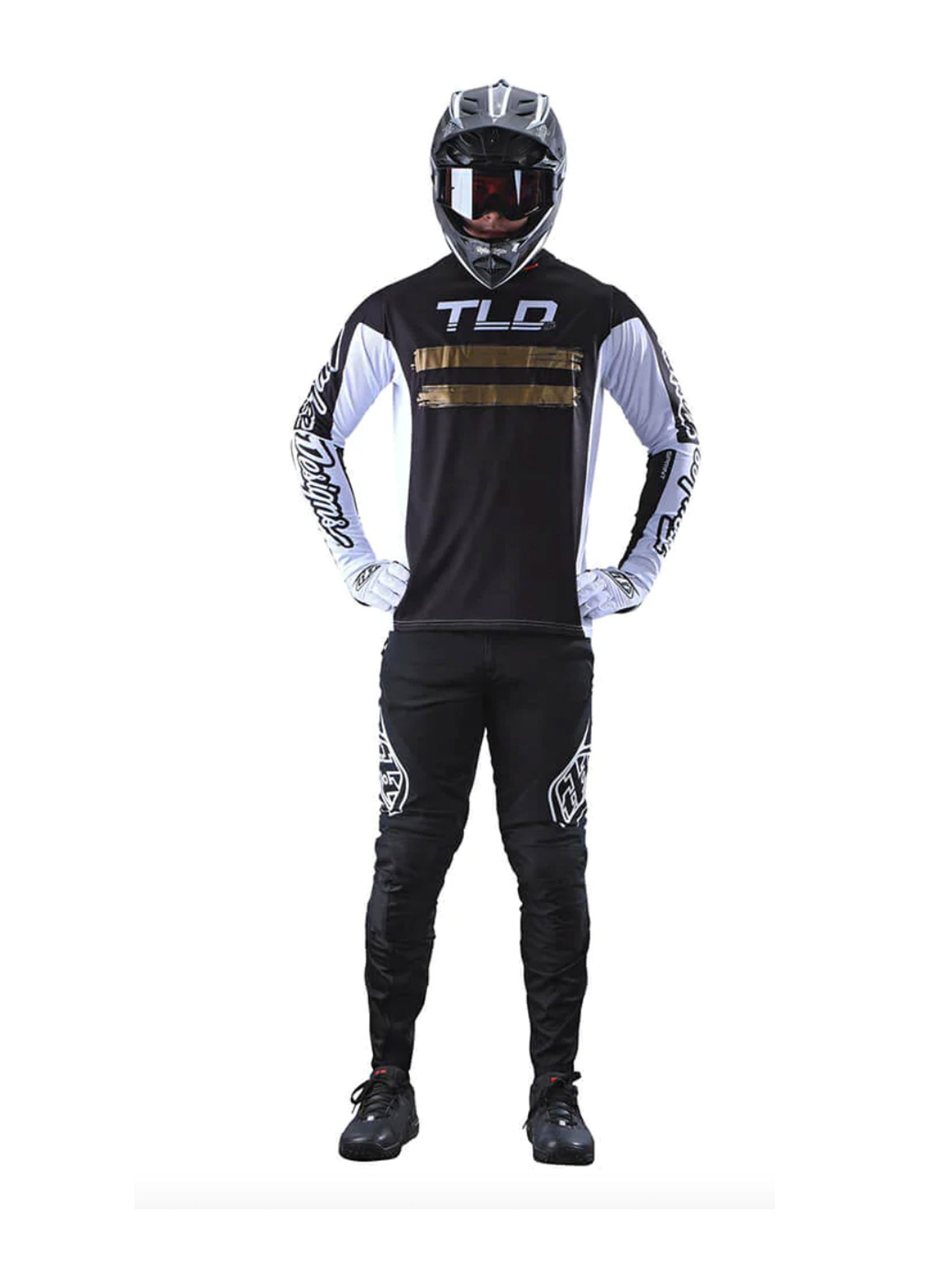 Troy Lee Designs polera de bicicleta sprint marker negra